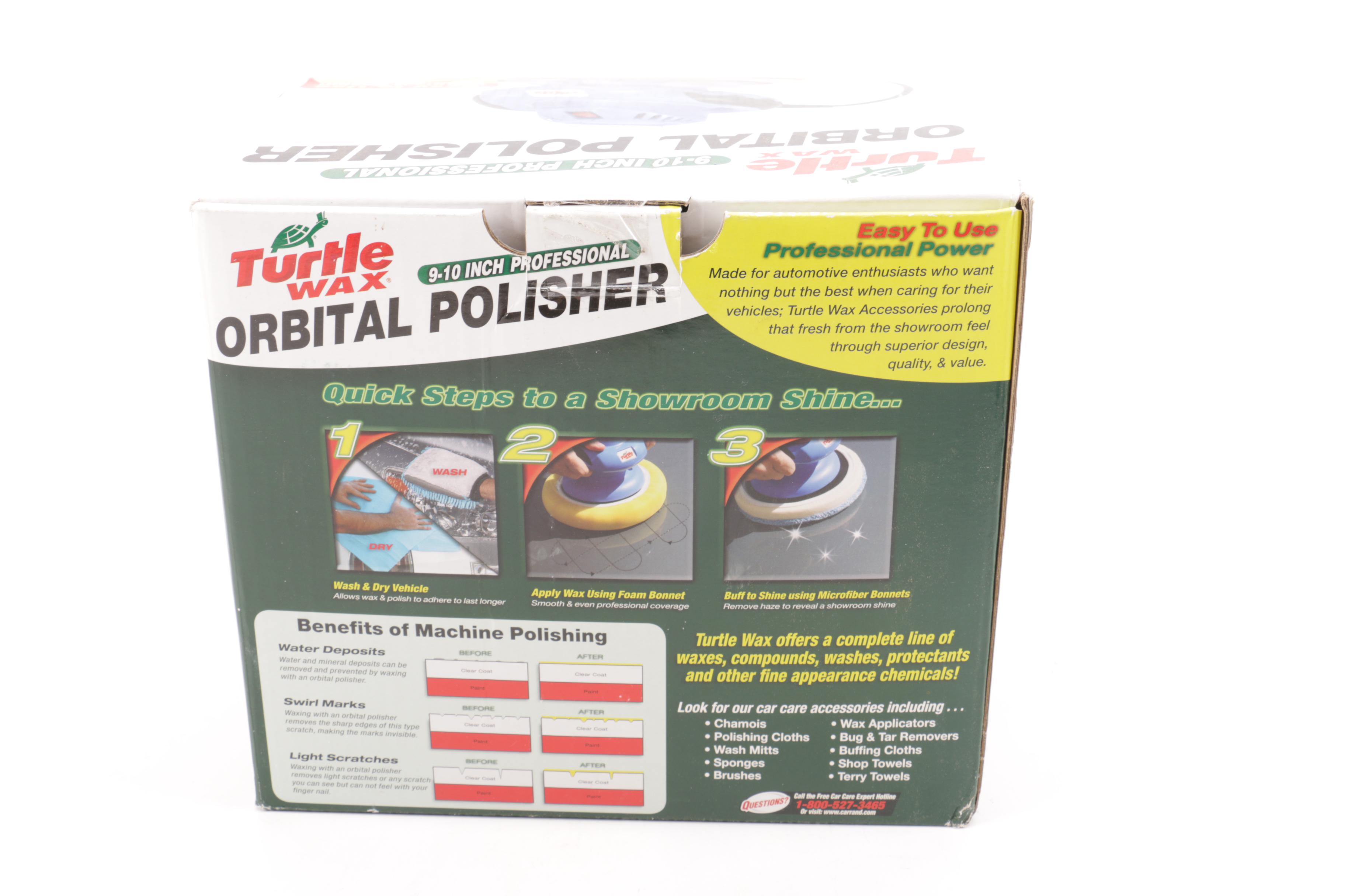 Turtle Wax Orbital Polisher with Road Expedition Buffer