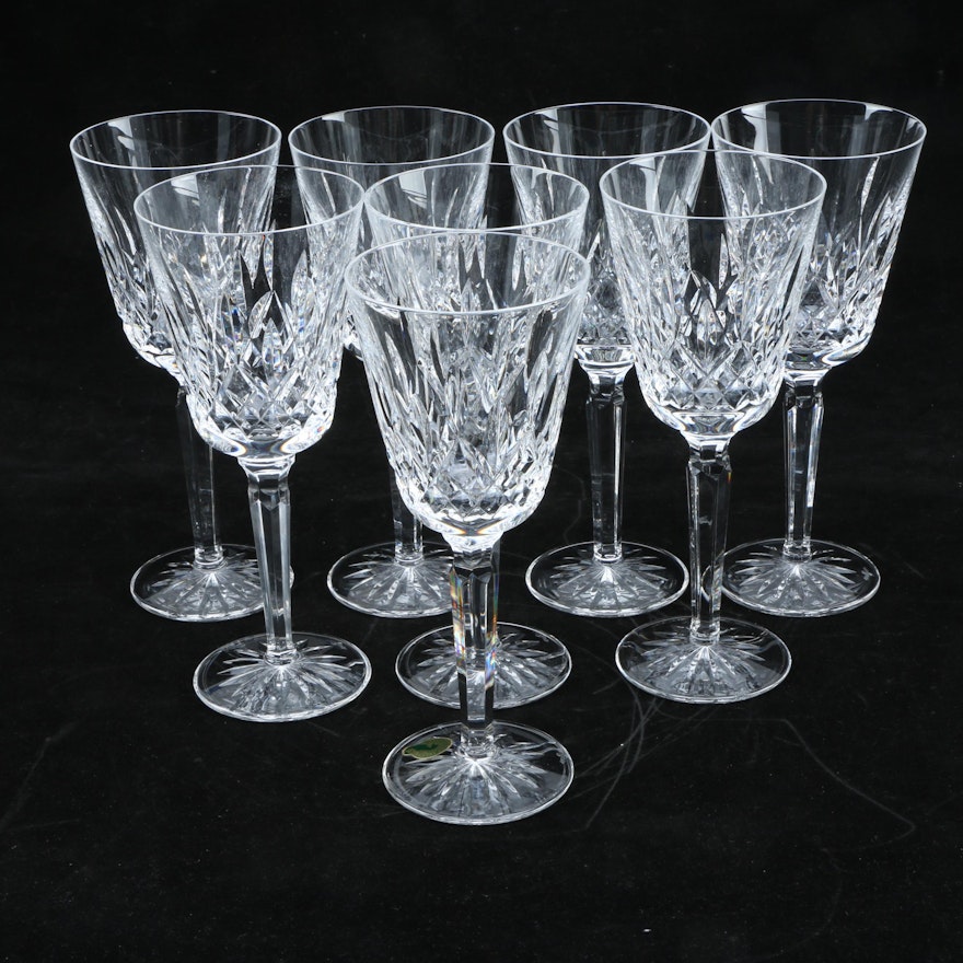 Waterford Crystal "Lismore" Tall Water Goblets