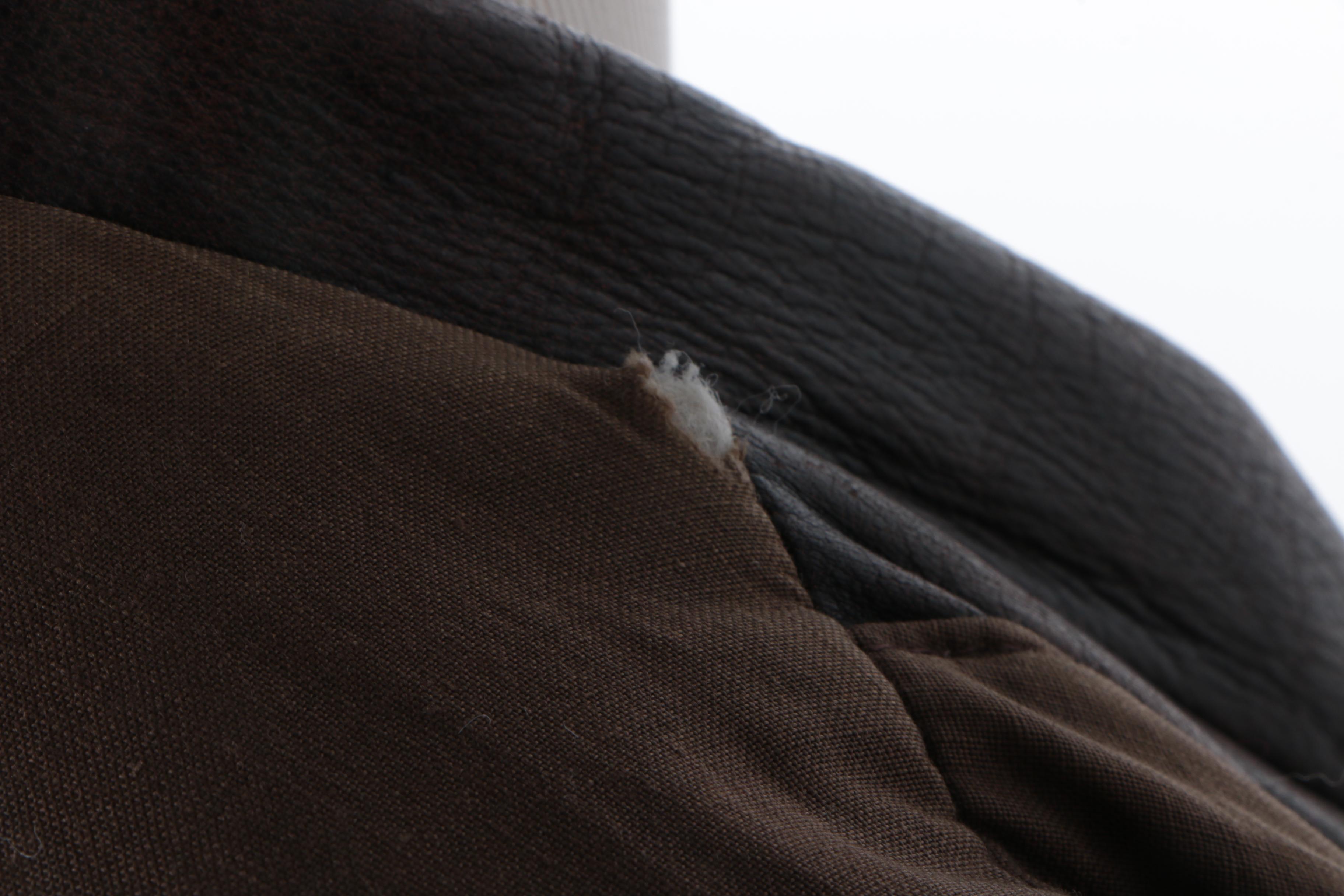 Brown Distressed Leather Jacket