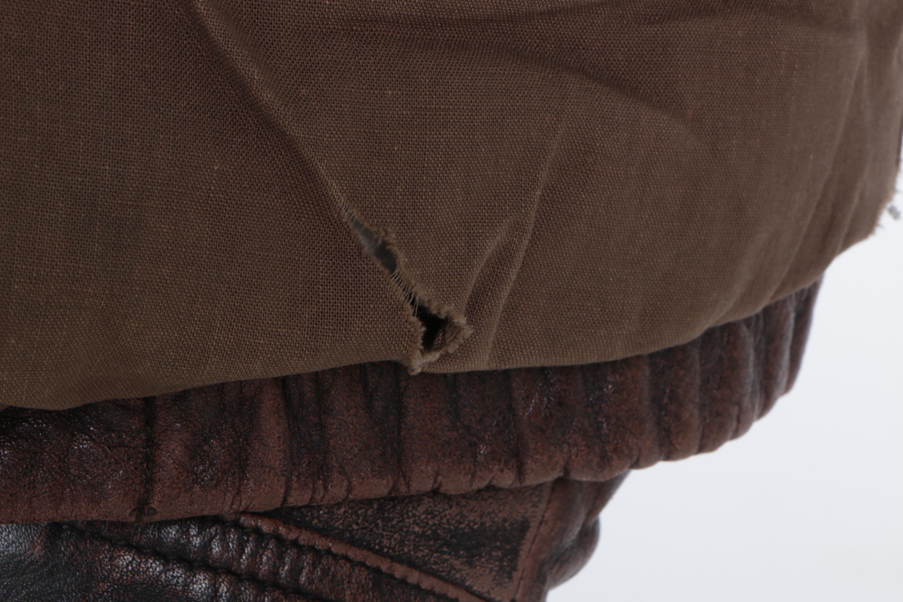 Brown Distressed Leather Jacket