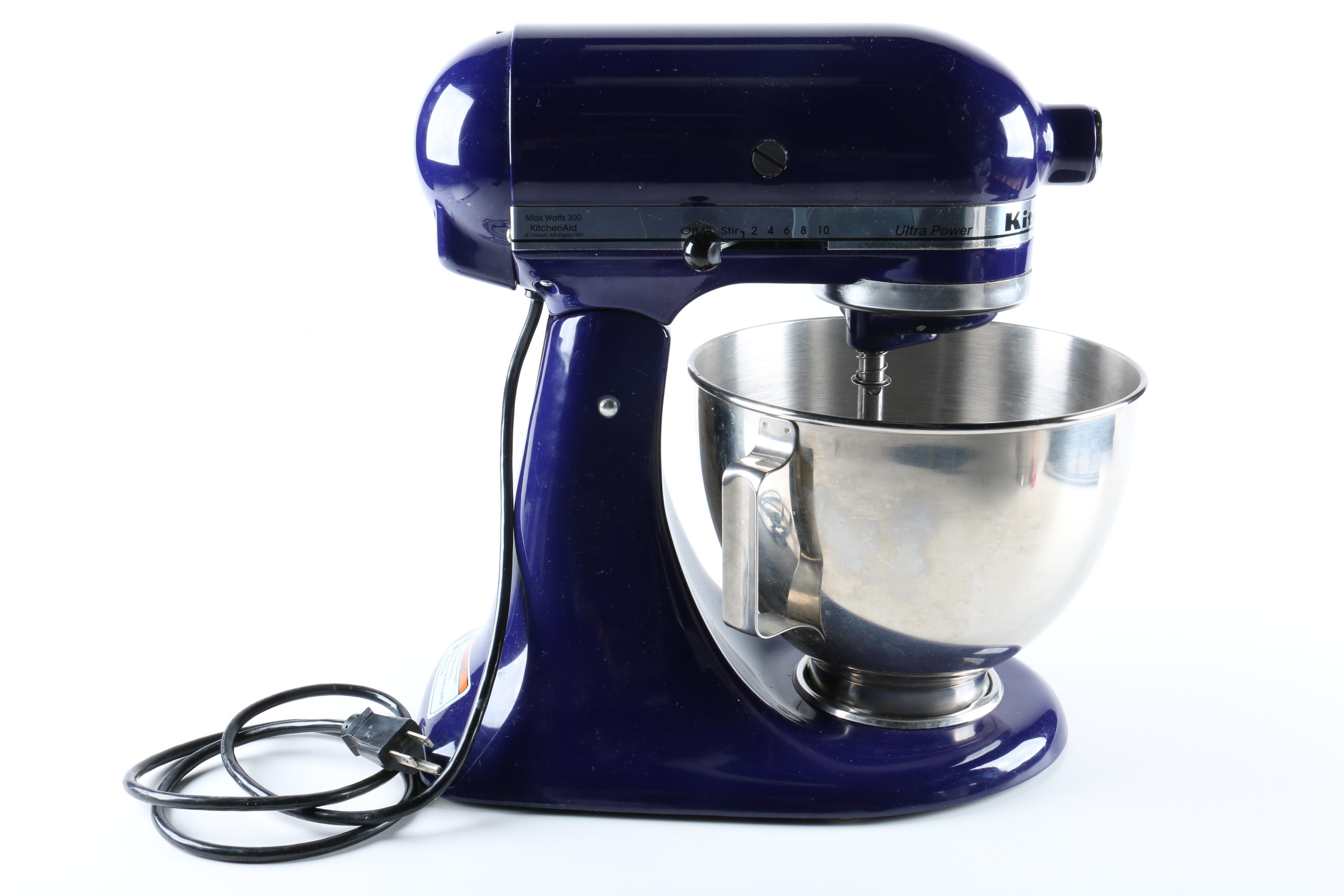 KitchenAid Cobalt Blue Stand Mixer and Accessories