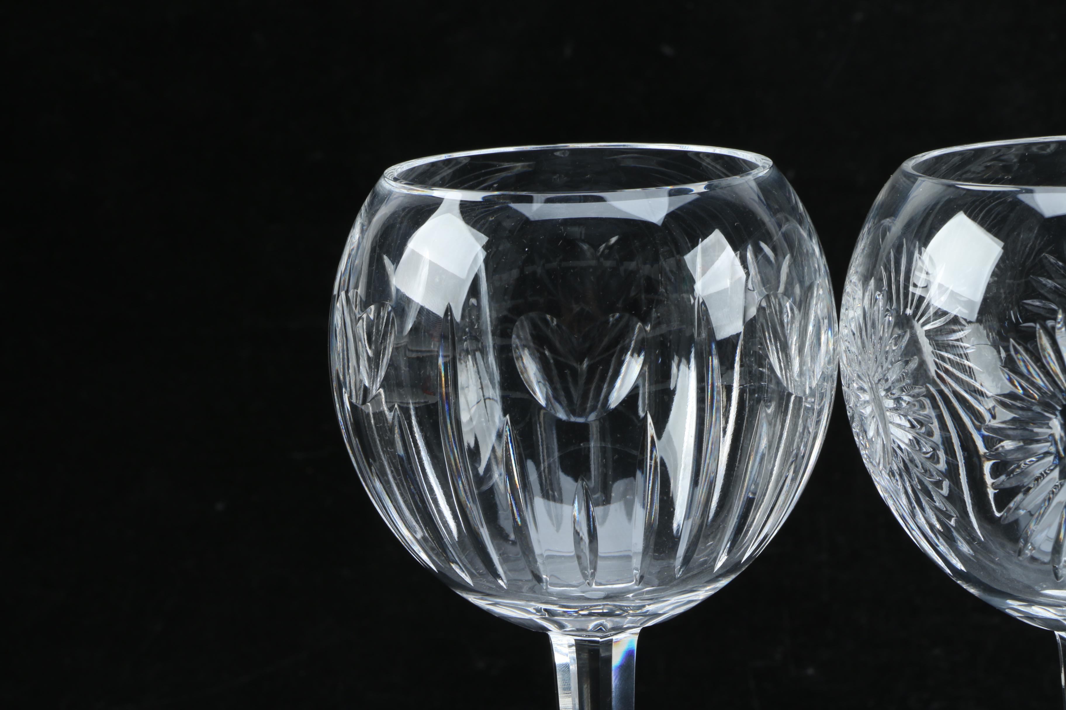 Waterford Crystal "Millenium Series" and Balloon Wine Glasses