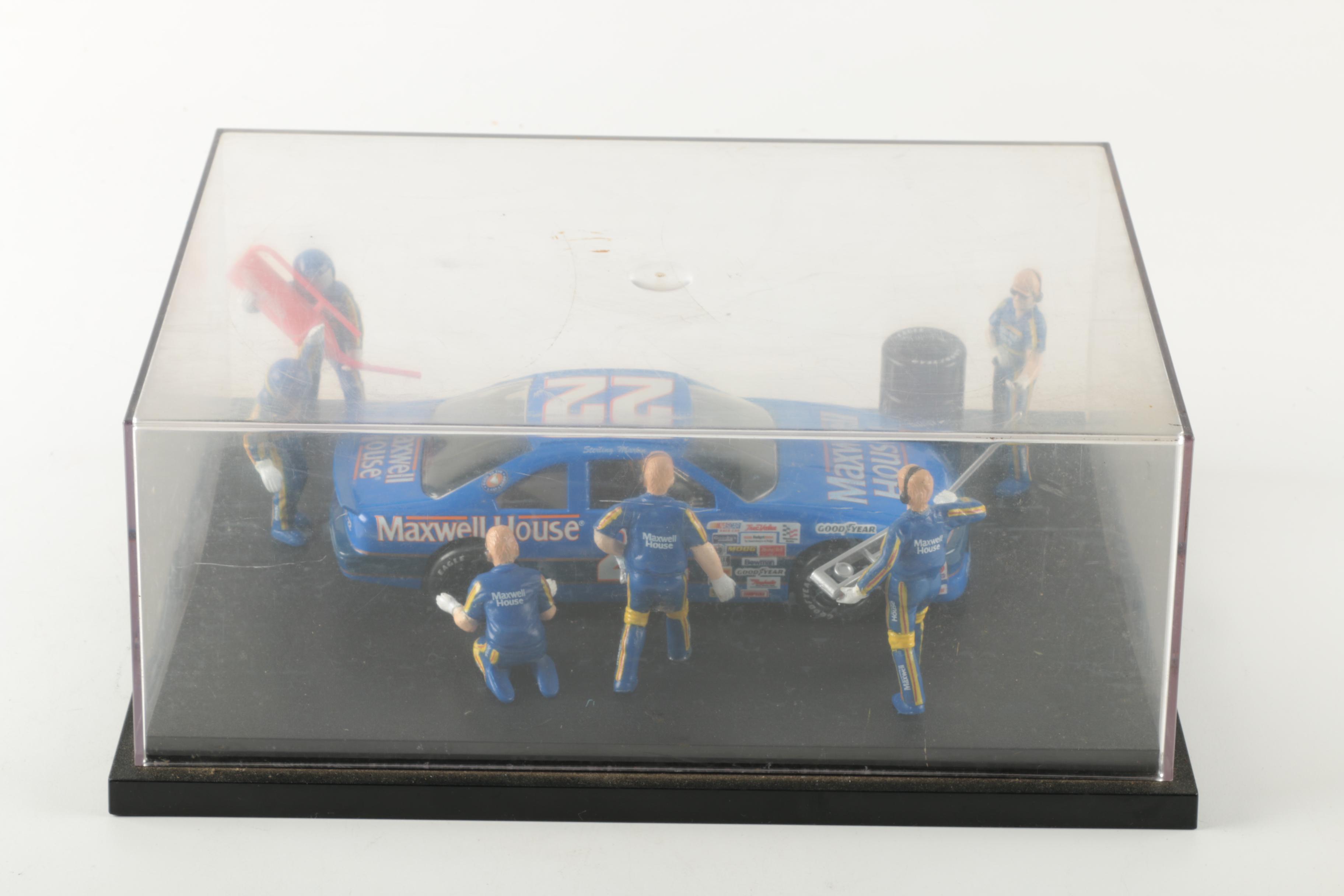 Racing Champions Die-Cast Sterling Martin Car with Pit Crew