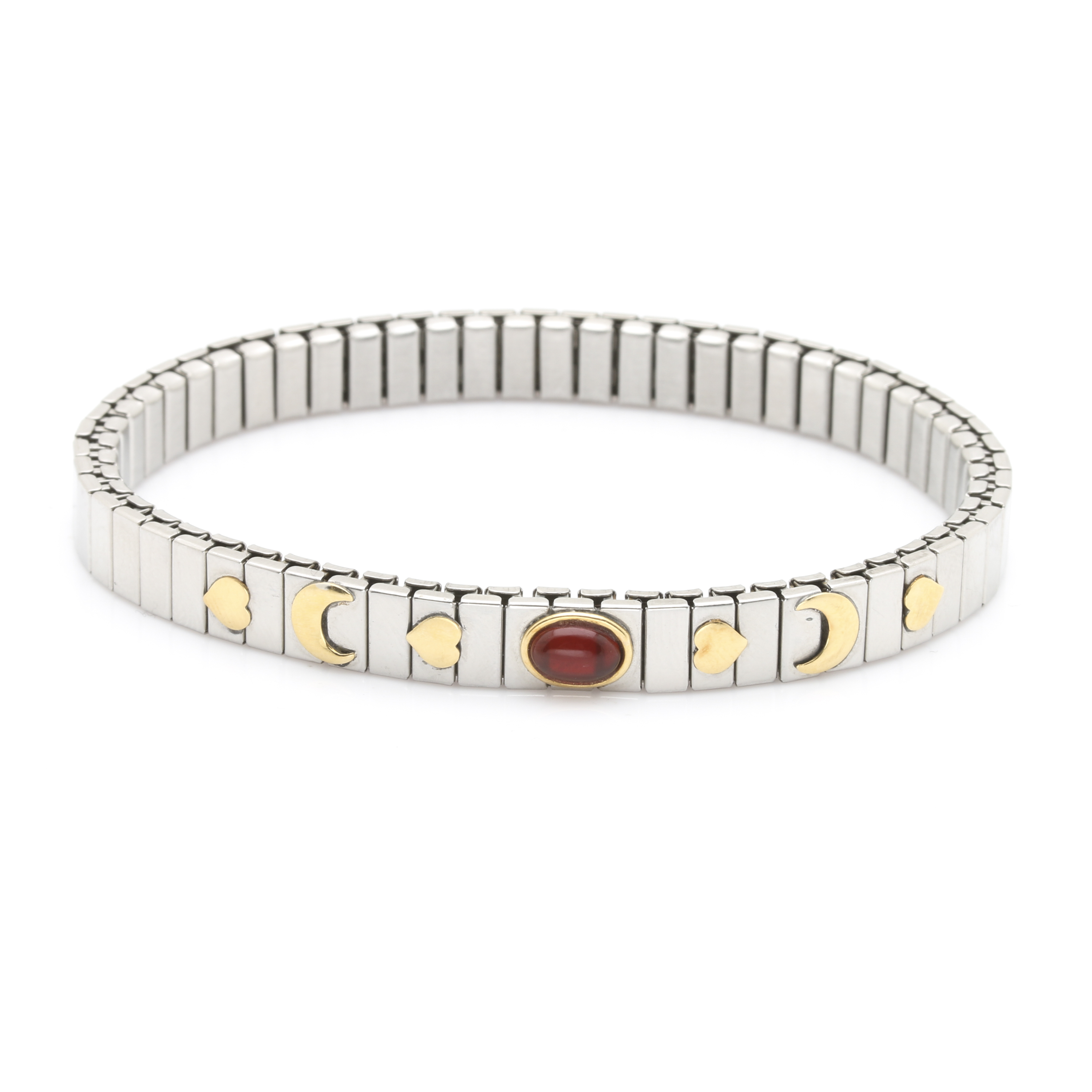 Tiffany & Co. Sterling Silver Chain With Silver Tone Diamond Bracelets