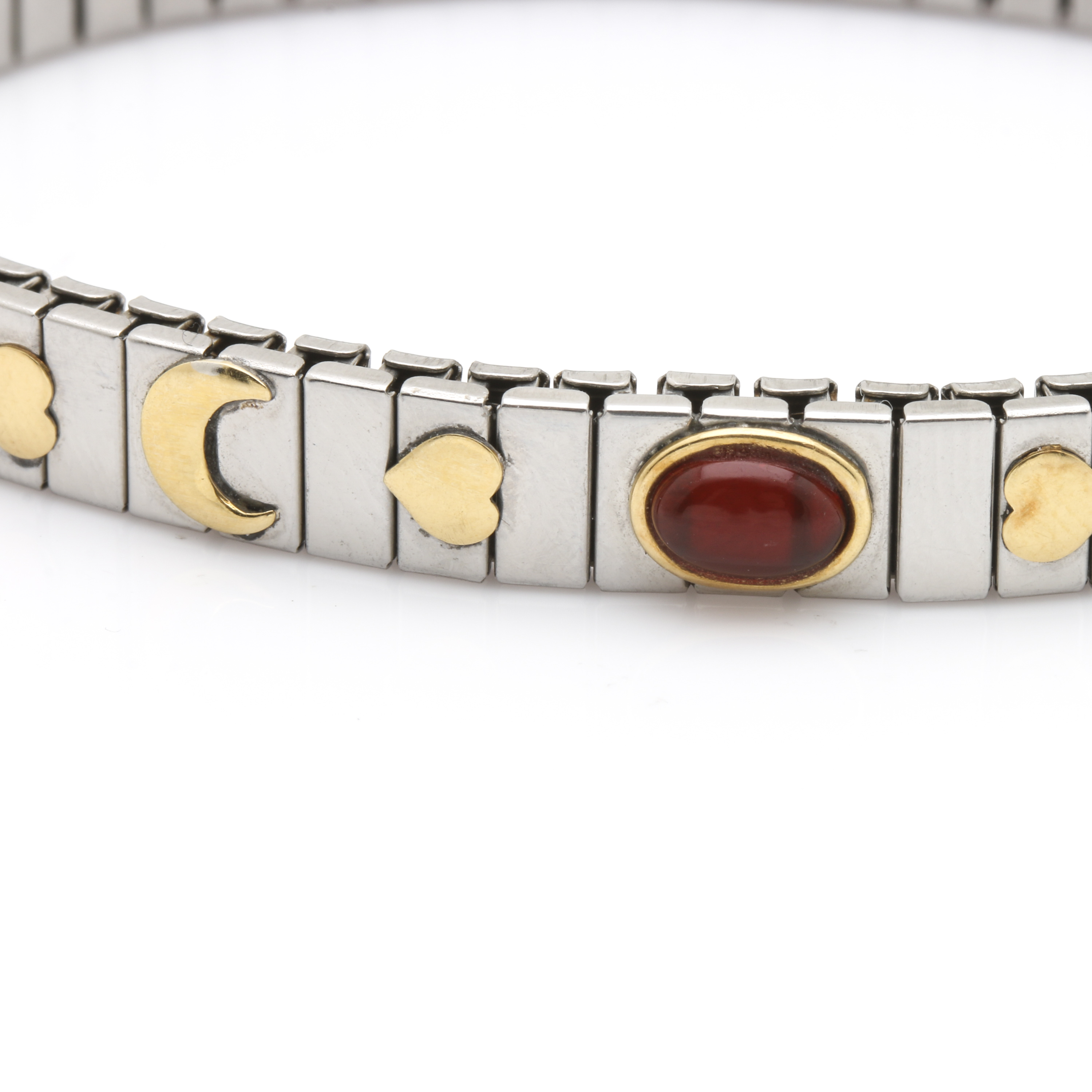 Tiffany & Co. Sterling Silver Chain With Silver Tone Diamond Bracelets