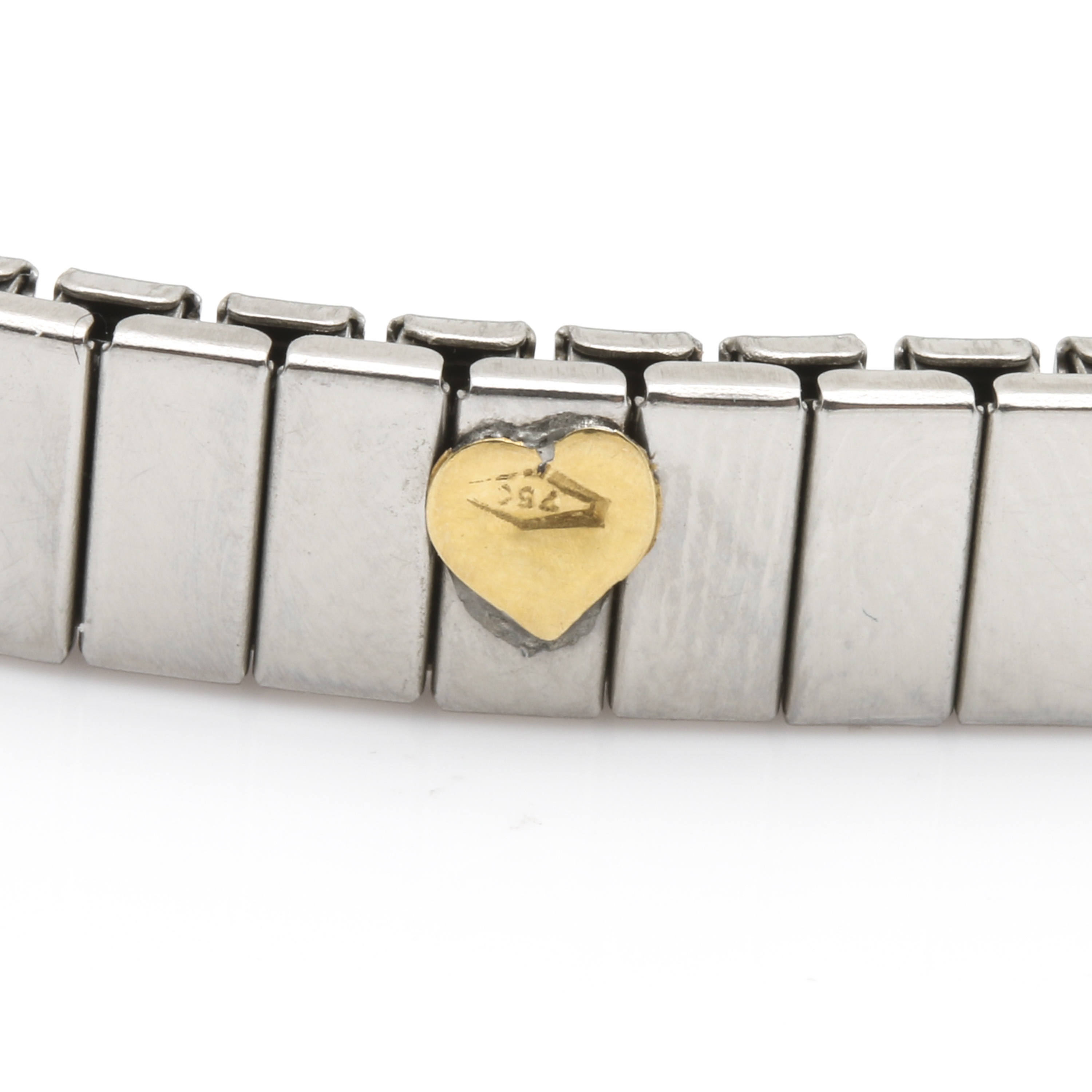 Tiffany & Co. Sterling Silver Chain With Silver Tone Diamond Bracelets