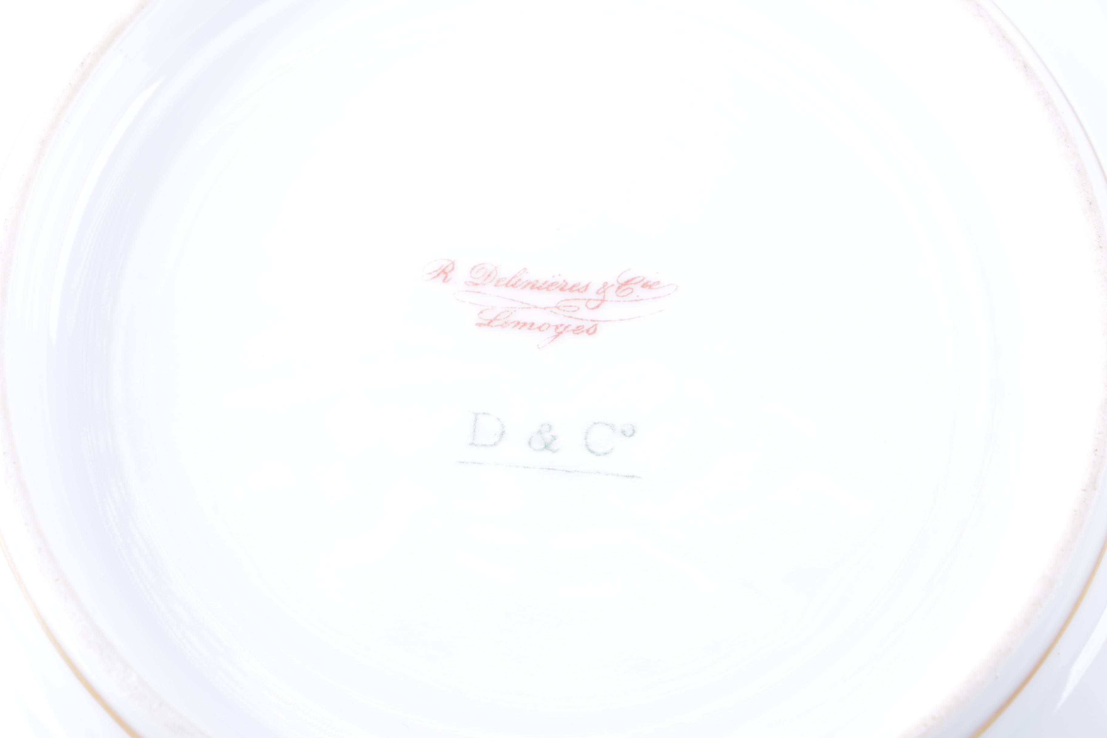 Delinieres & Cie Limoges Porcelain Tableware