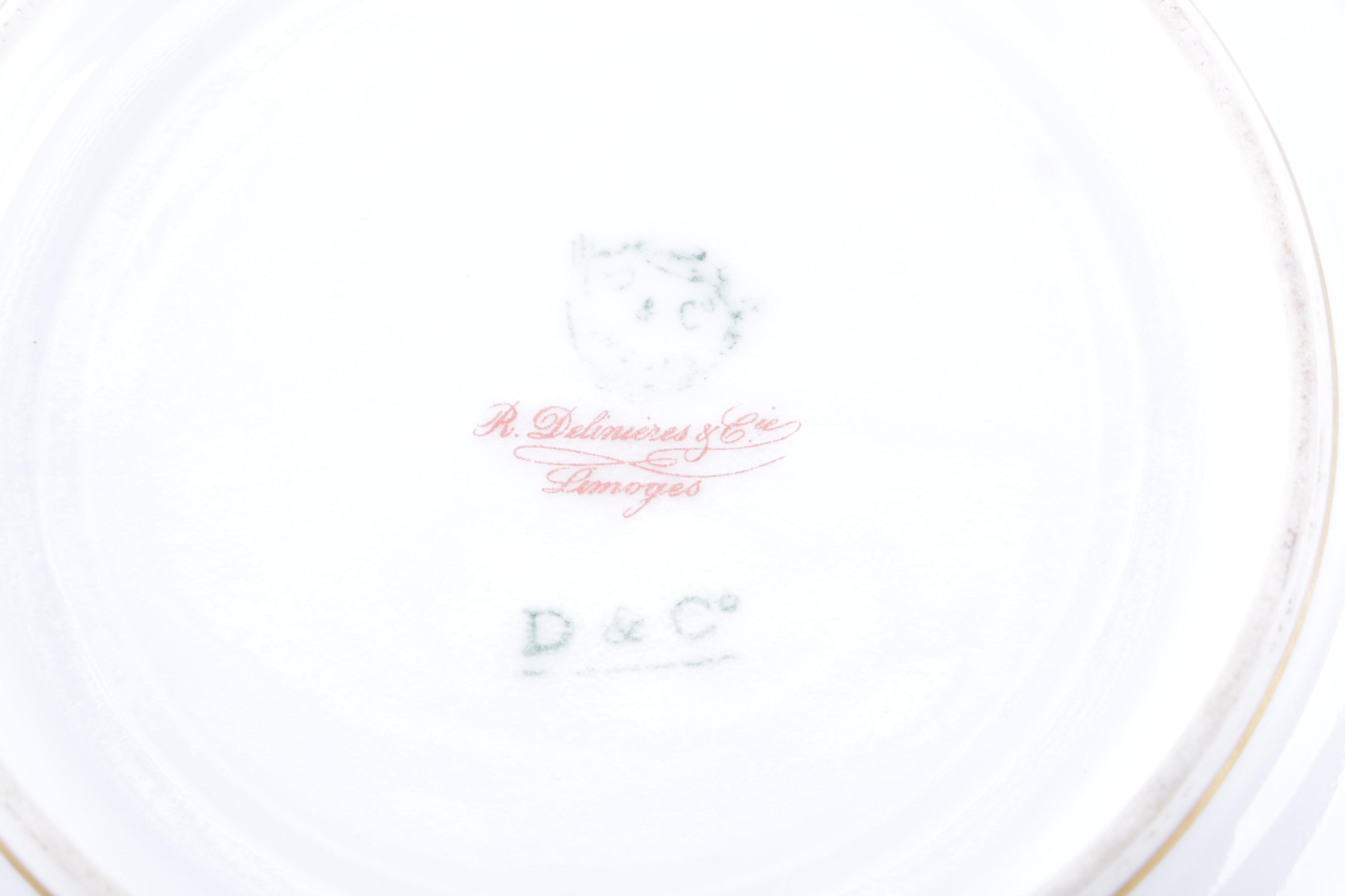Delinieres & Cie Limoges Porcelain Tableware