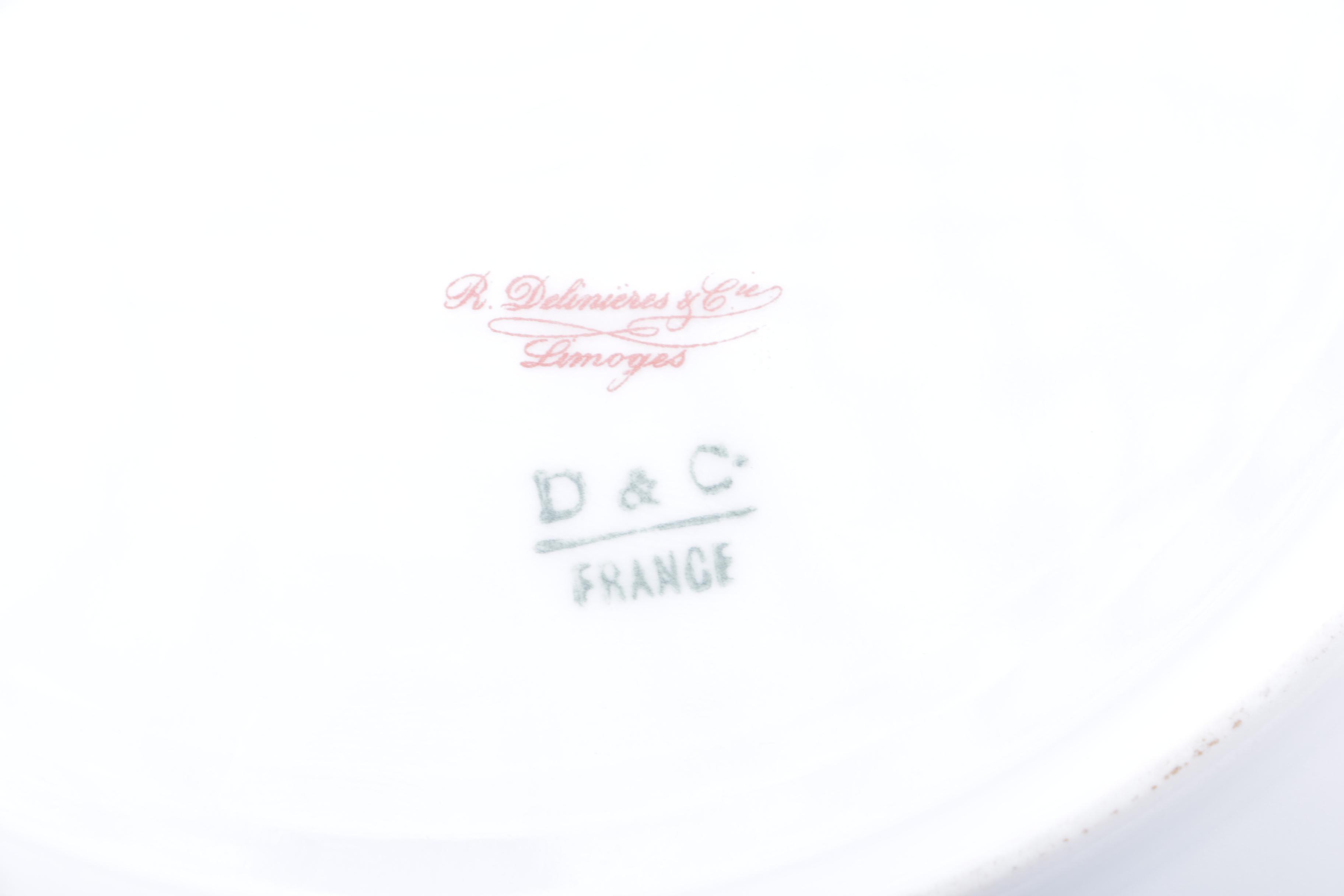 Delinieres & Cie Limoges Porcelain Tableware