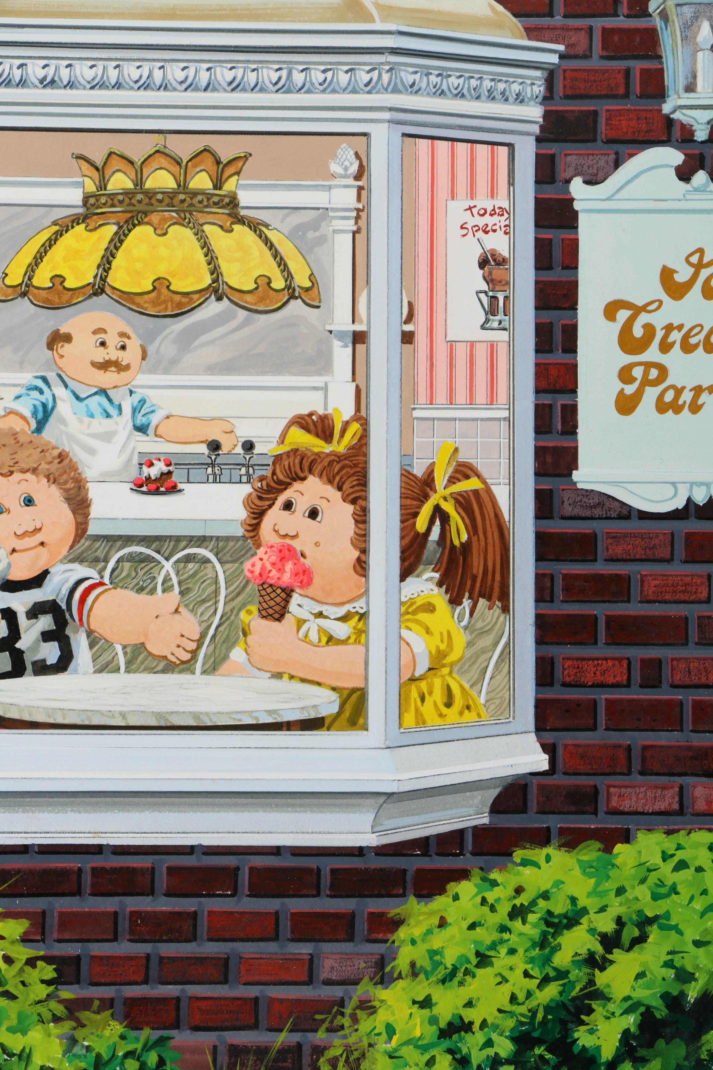 Assortment of Ted Giavis and Other Mixed Media Paintings of Young Children