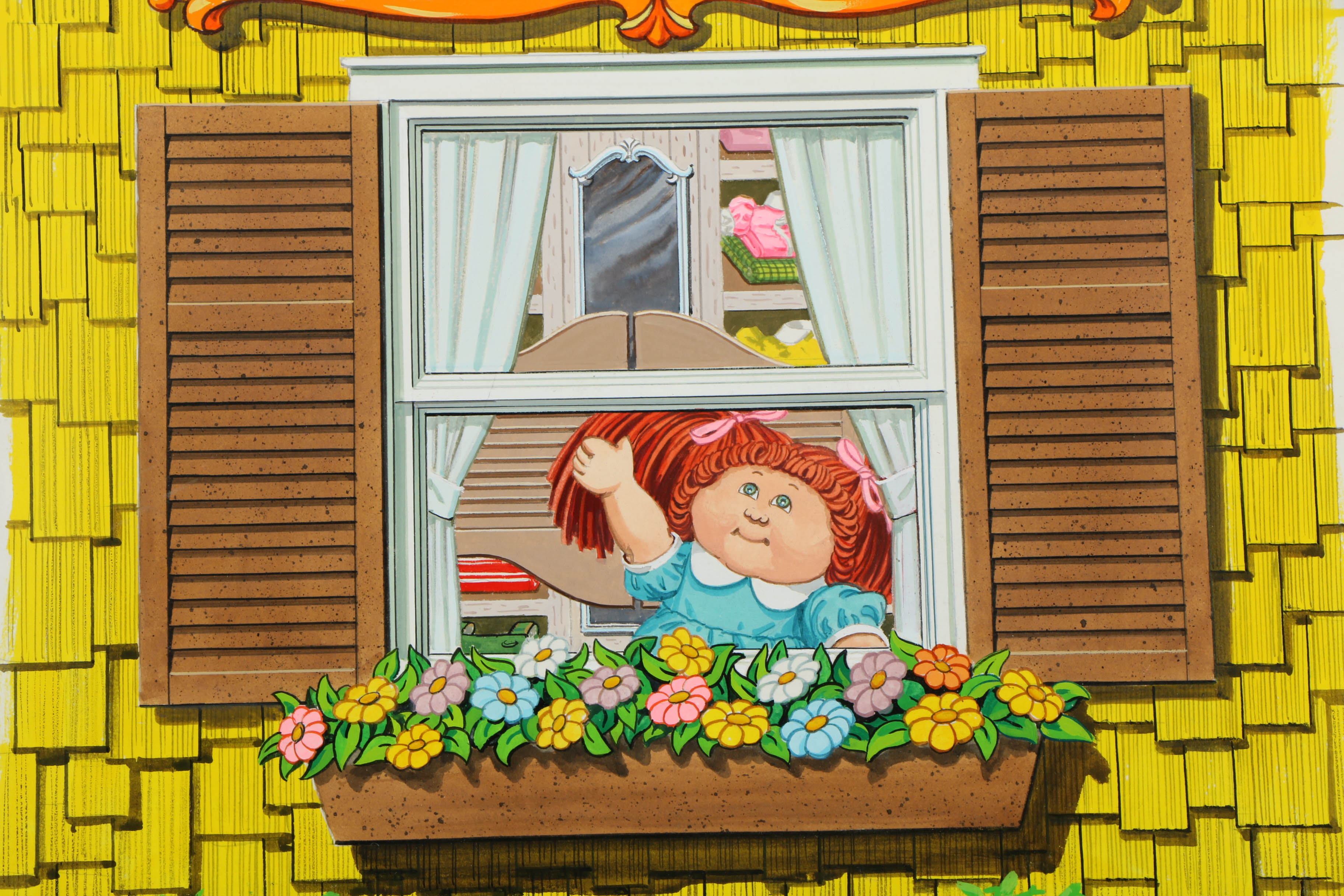 Assortment of Ted Giavis and Other Mixed Media Paintings of Young Children