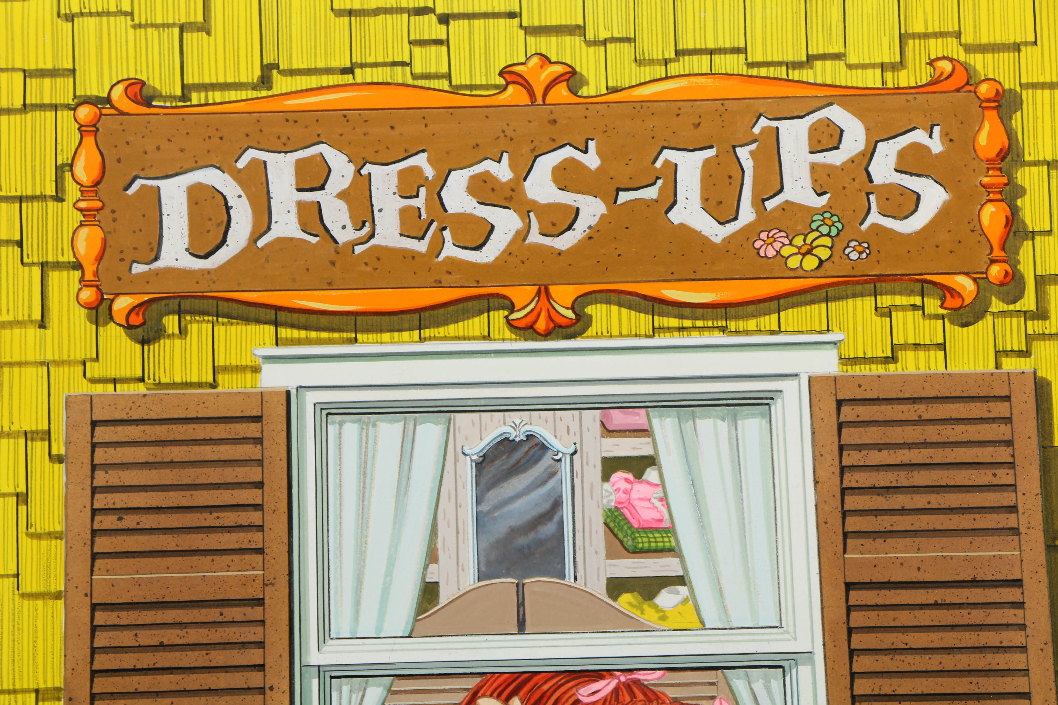 Assortment of Ted Giavis and Other Mixed Media Paintings of Young Children