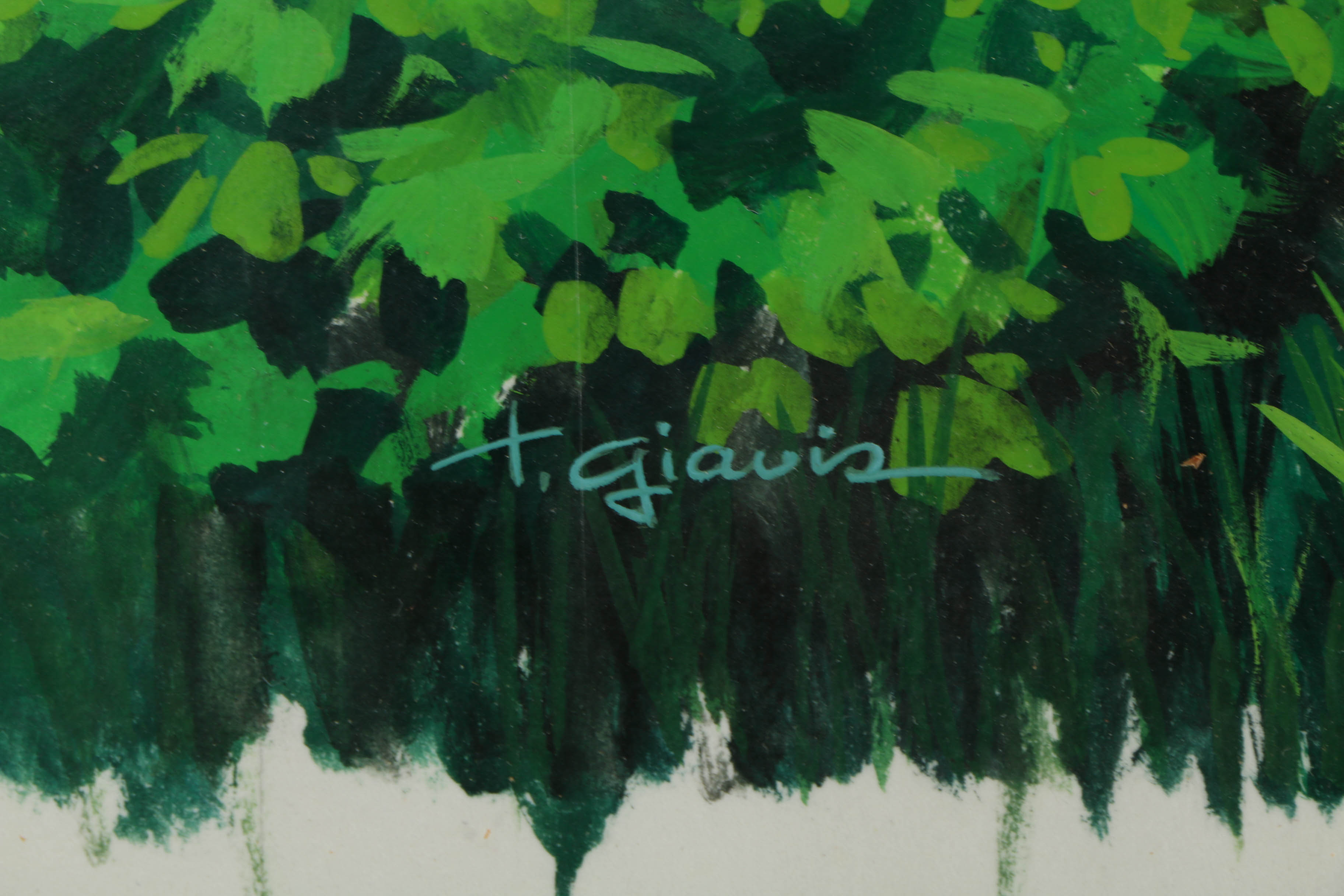 Assortment of Ted Giavis and Other Mixed Media Paintings of Young Children