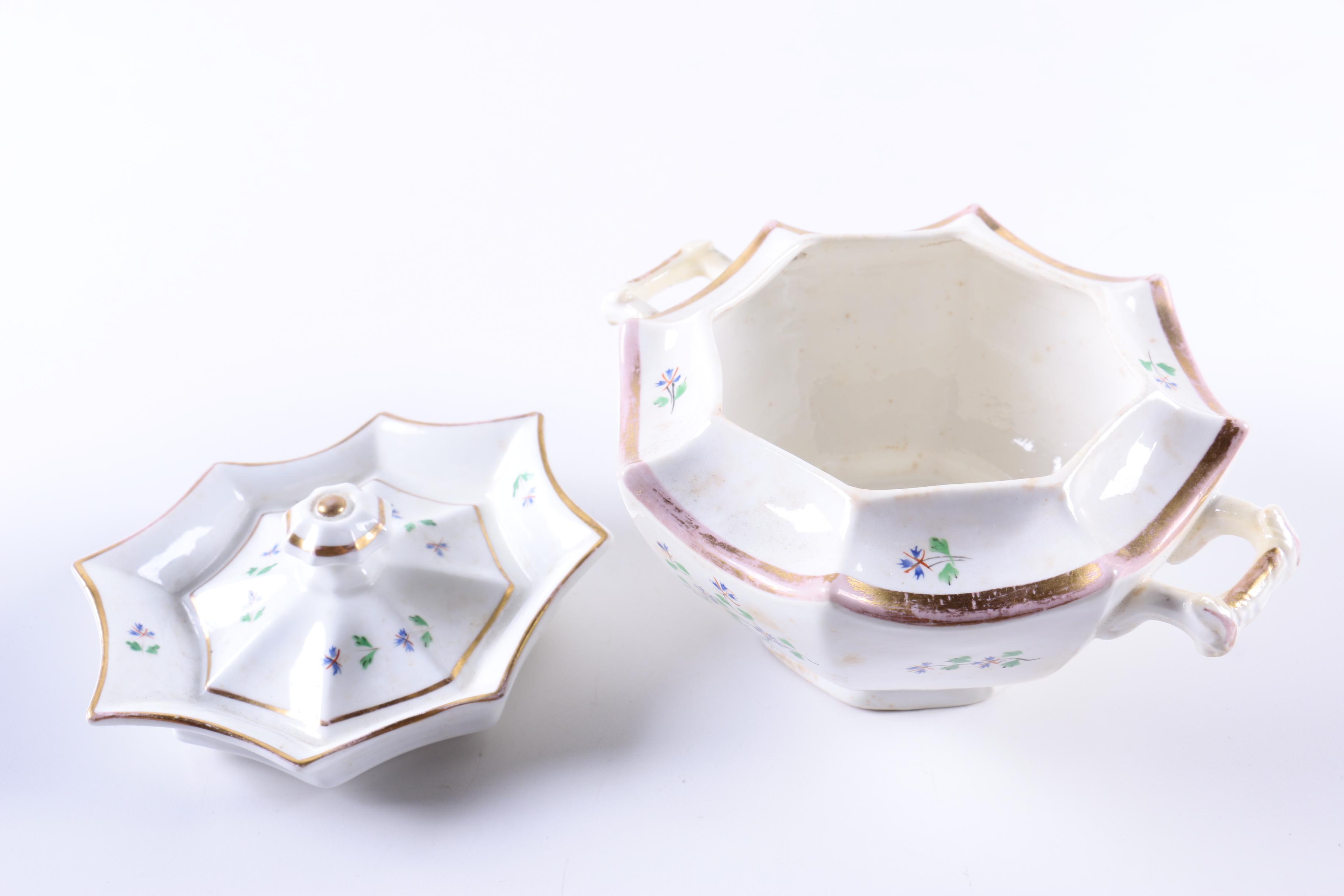 Antique Porcelain Tableware Including Chinese Export