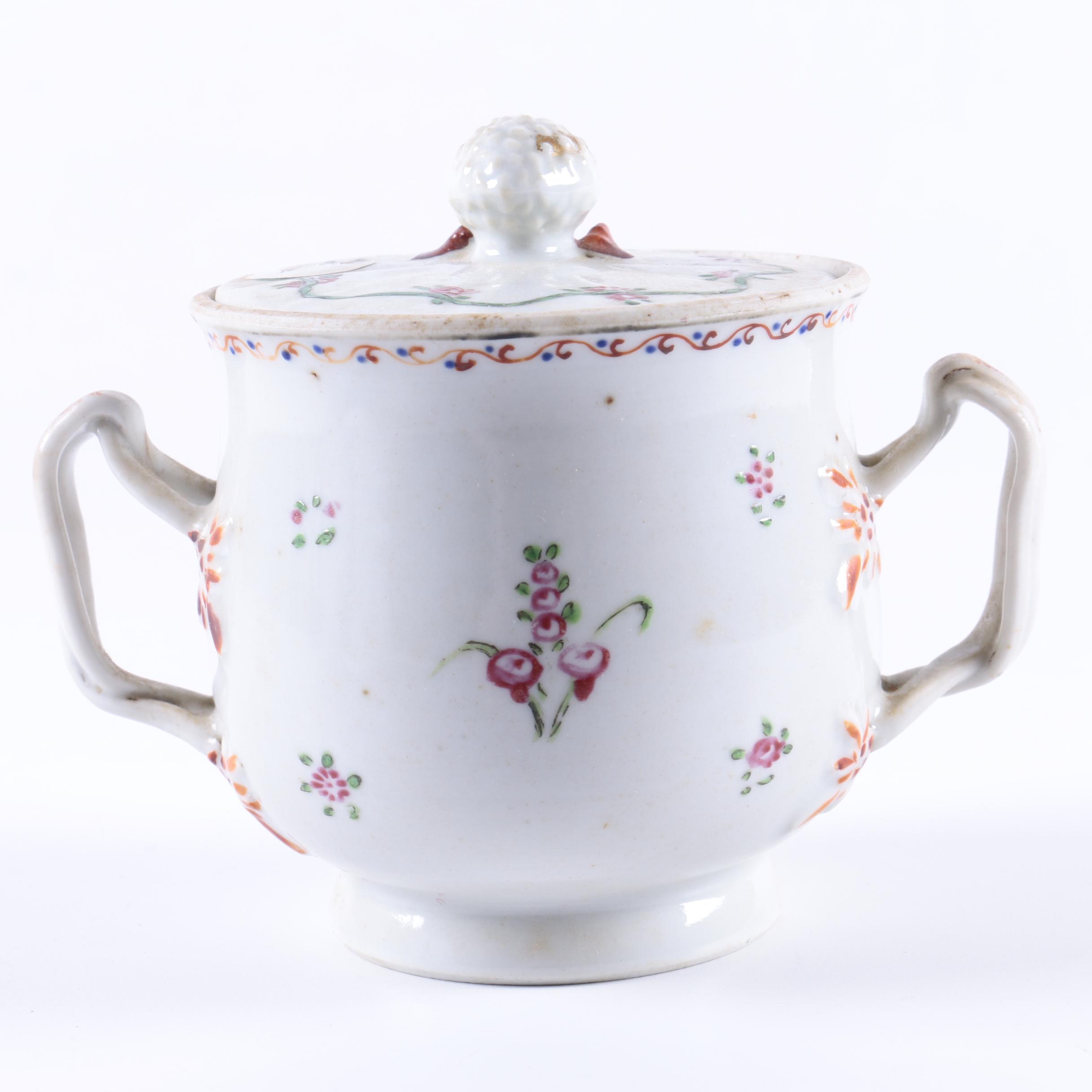Antique Porcelain Tableware Including Chinese Export