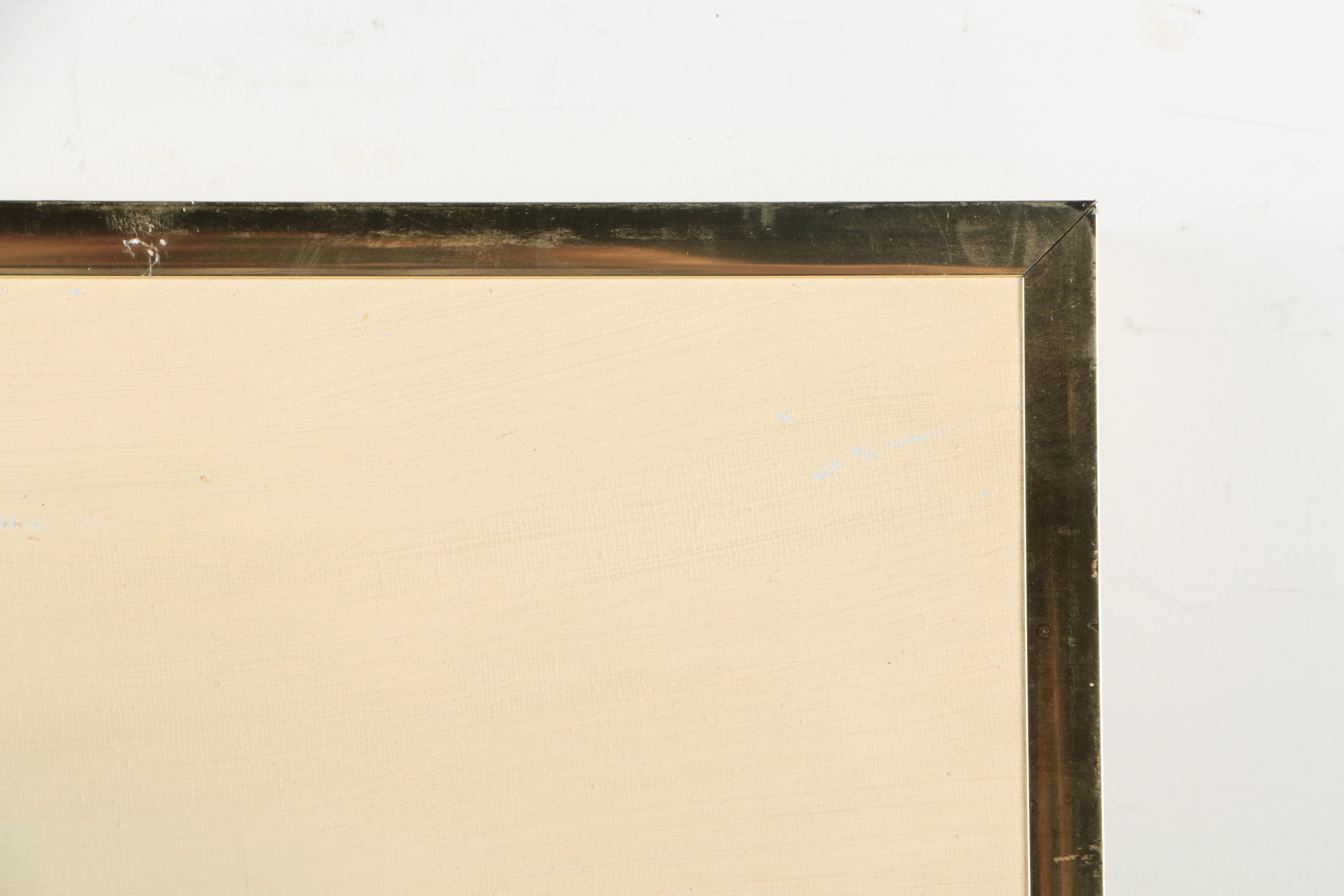 A. Simpson Oil Painting of Harbor