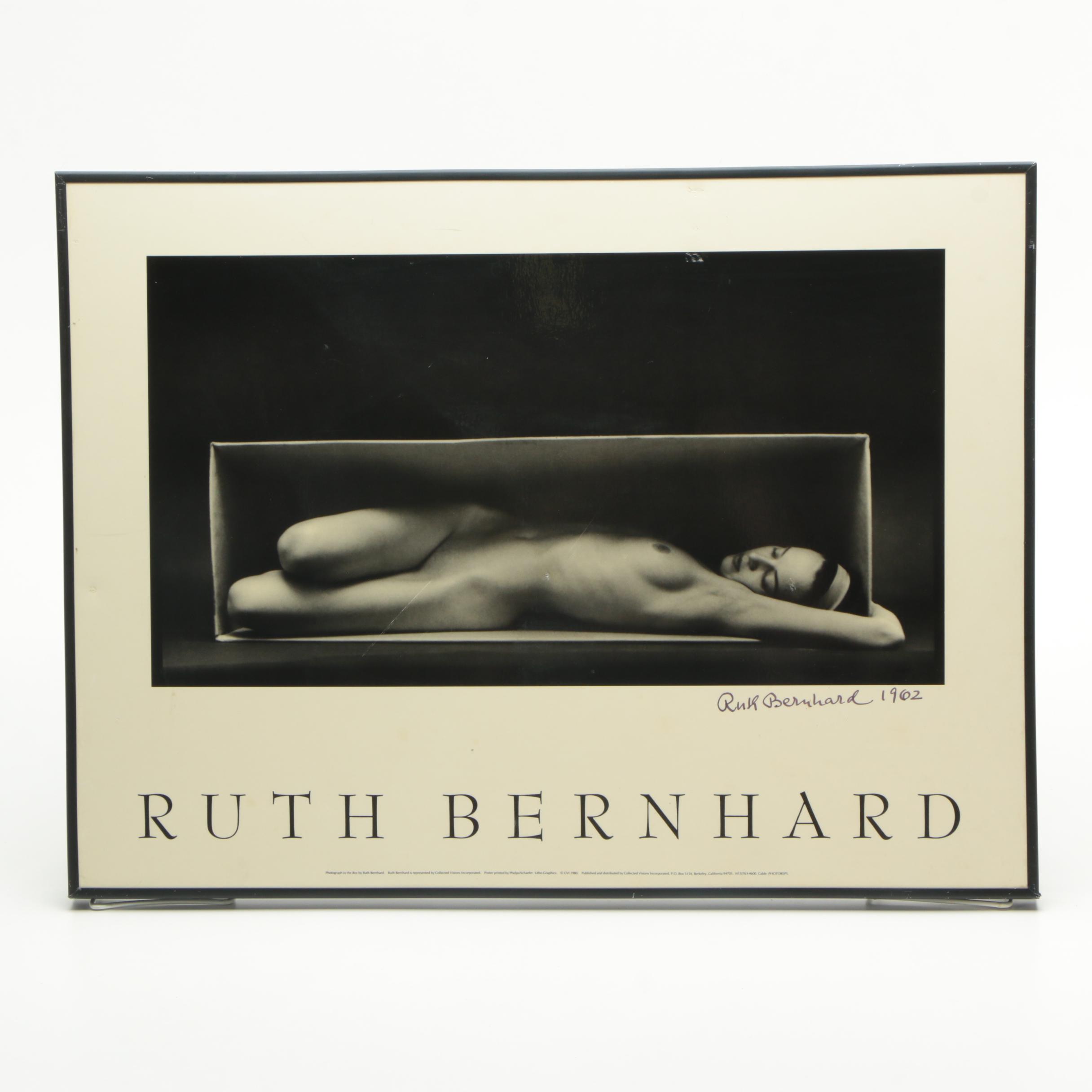 Signed Offset Lithograph of the Photograph "In The Box" by Ruth Bernhard