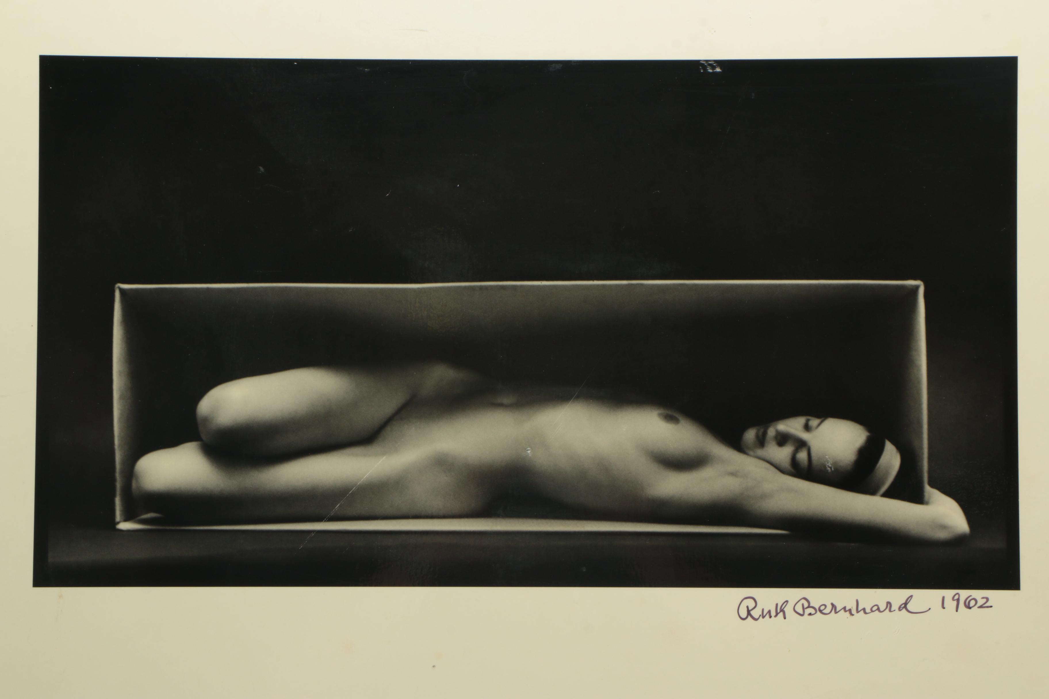 Signed Offset Lithograph of the Photograph "In The Box" by Ruth Bernhard