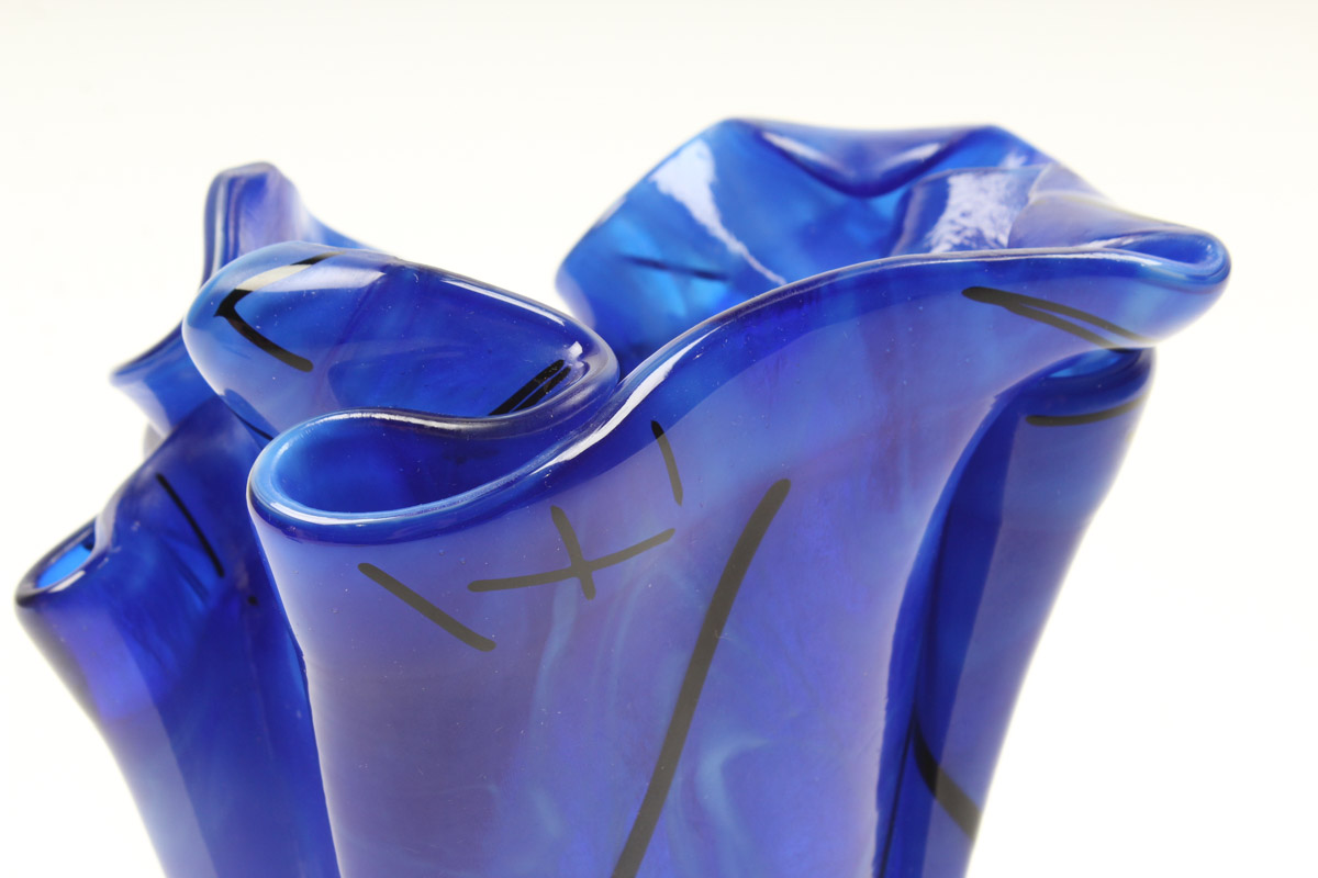 Art Glass Handkerchief Vase