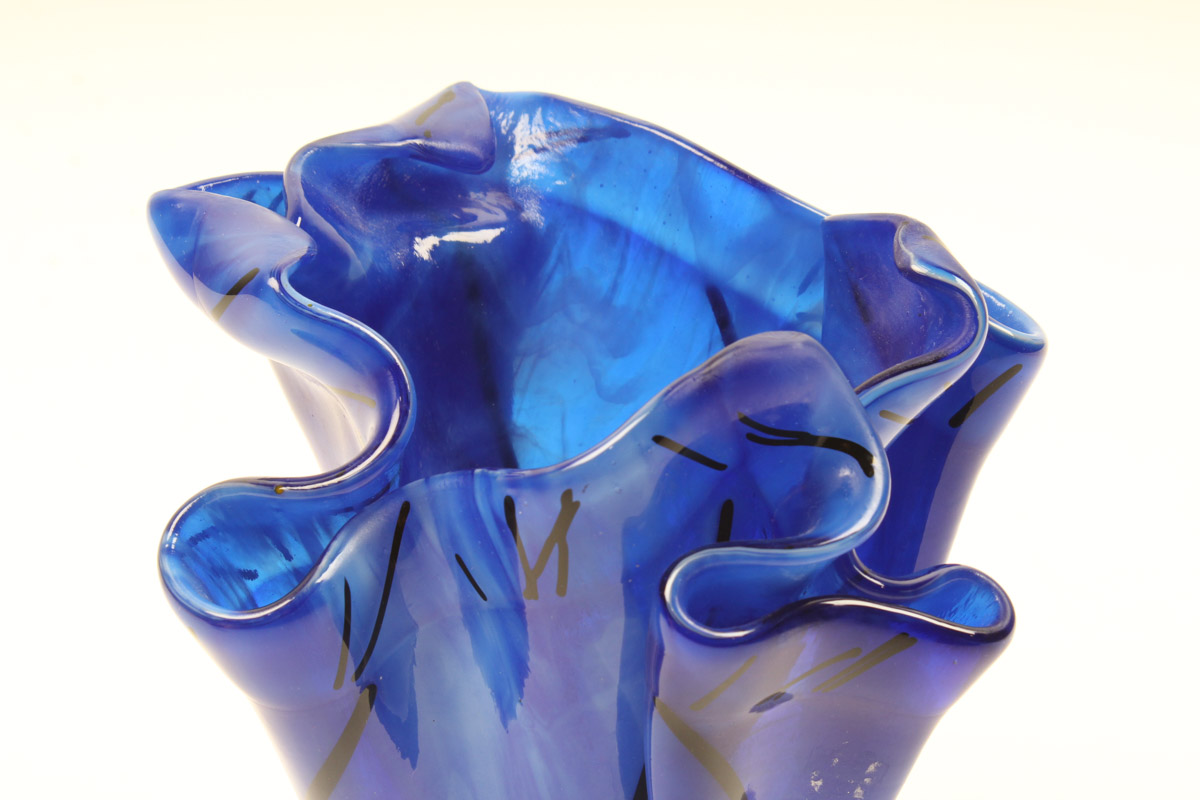 Art Glass Handkerchief Vase