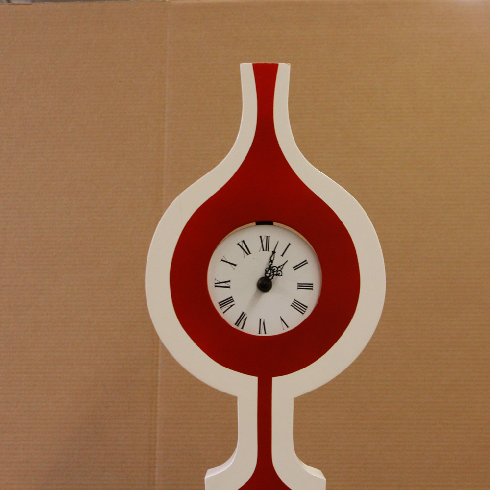 Synchron Clock with Custom Stylized Standing Case