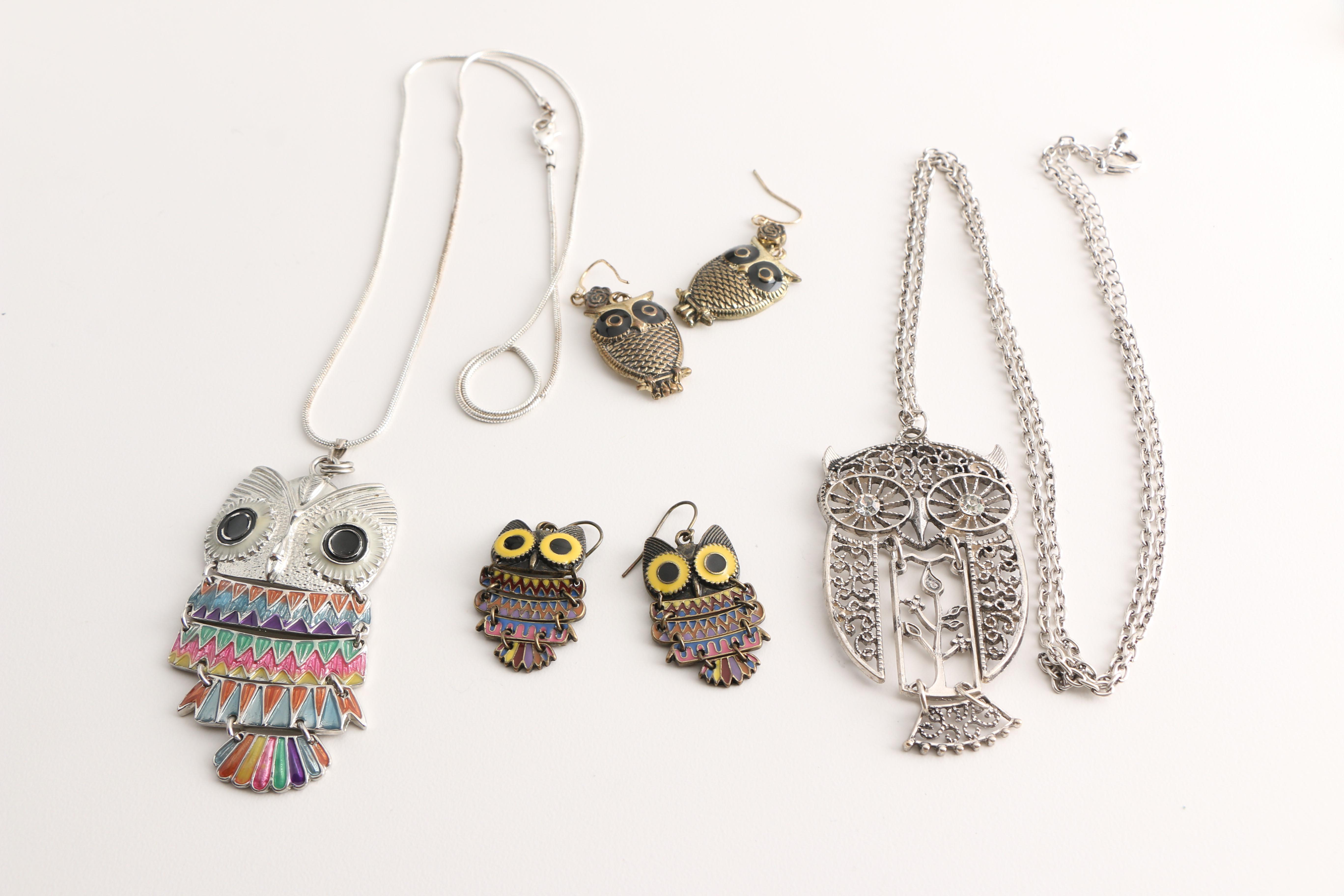 Owl Themed Jewelry Assortment