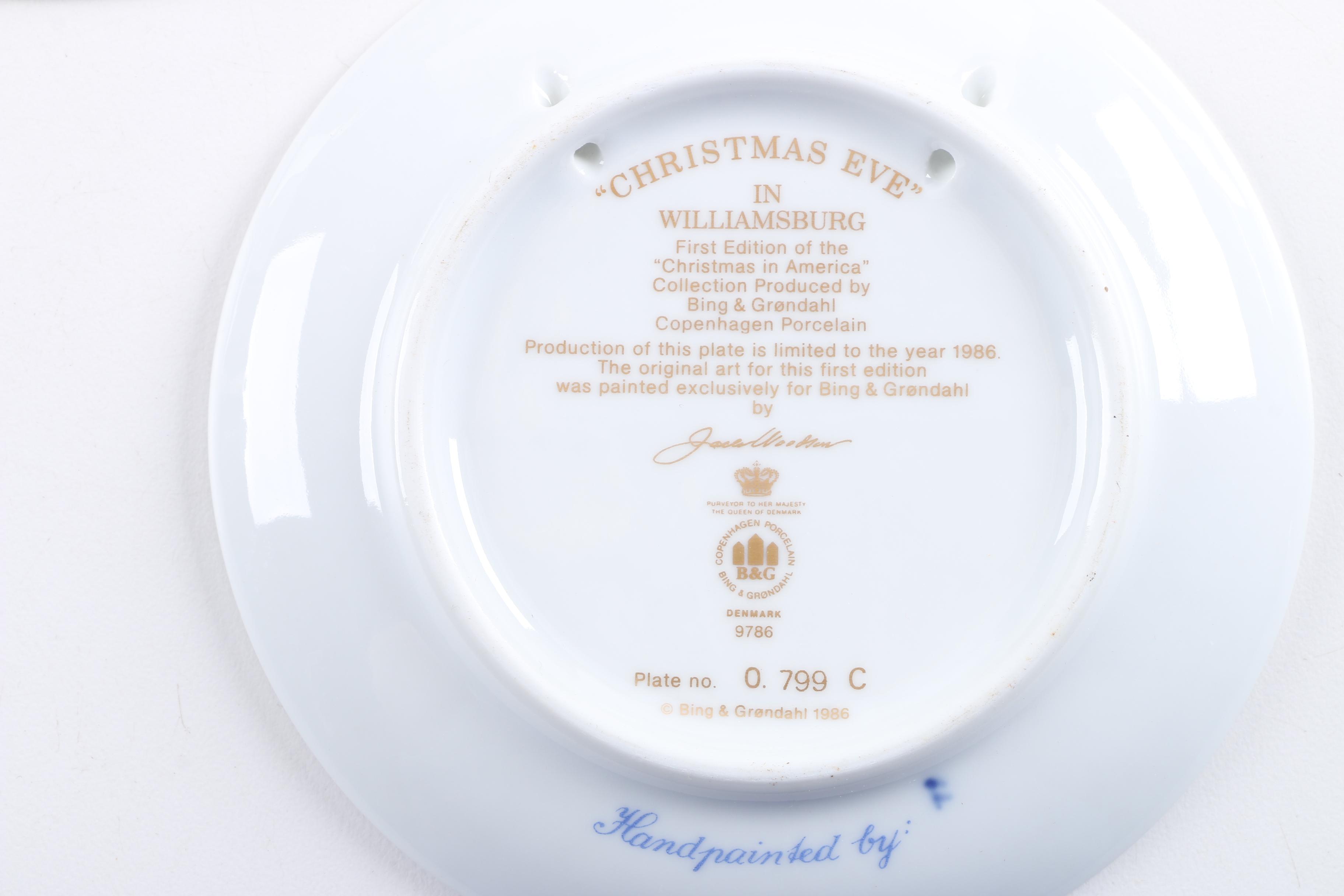 Decorative Porcelain Bing & Grondahl and Royal Copenhagen Plates