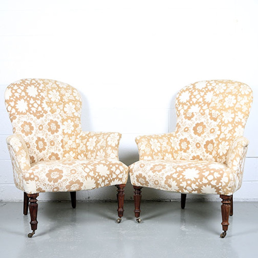 Pair of Arhaus Upholstered Side Chairs