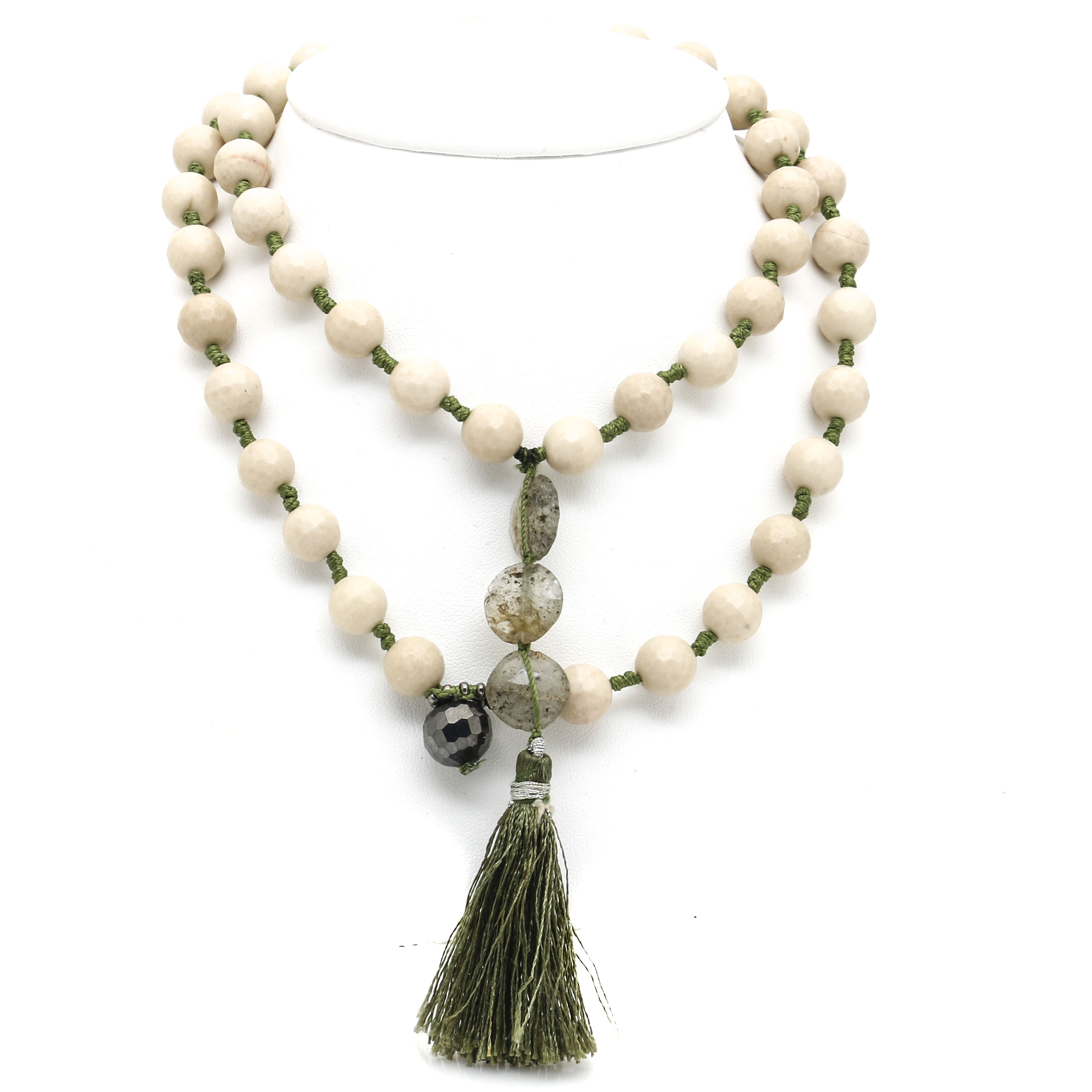 Assortment of Beaded Necklaces Including Pieces with Quartz
