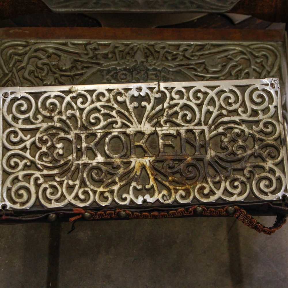 Antique Oak Barber's Chair by Koken