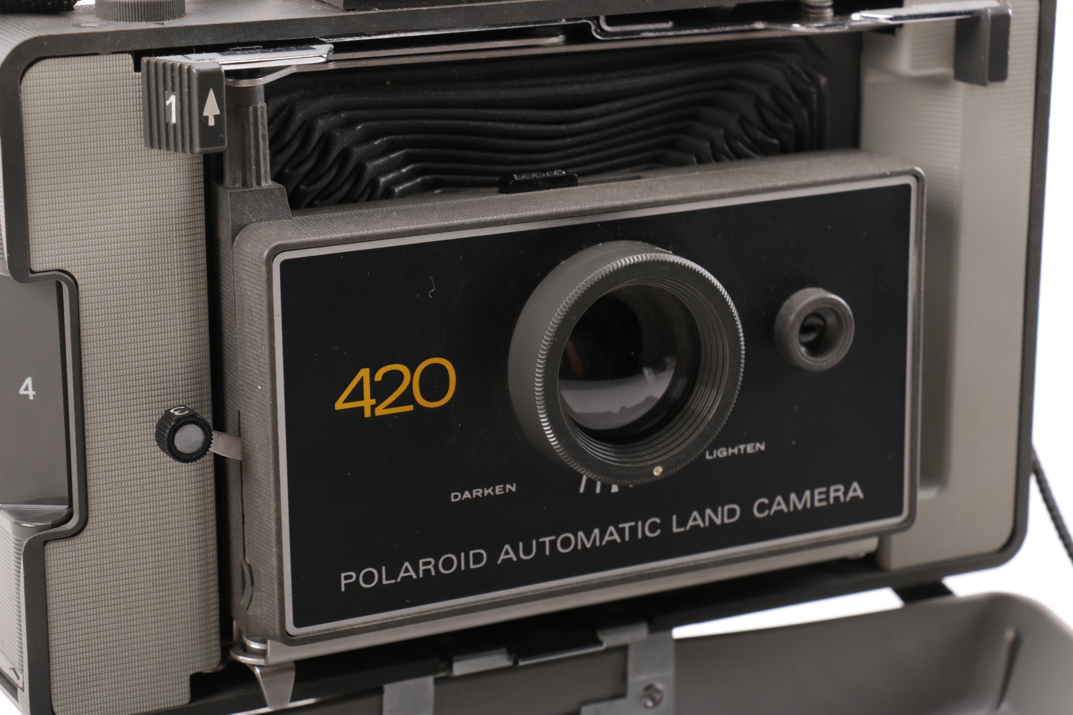 Vintage Polaroid and Beacon Cameras