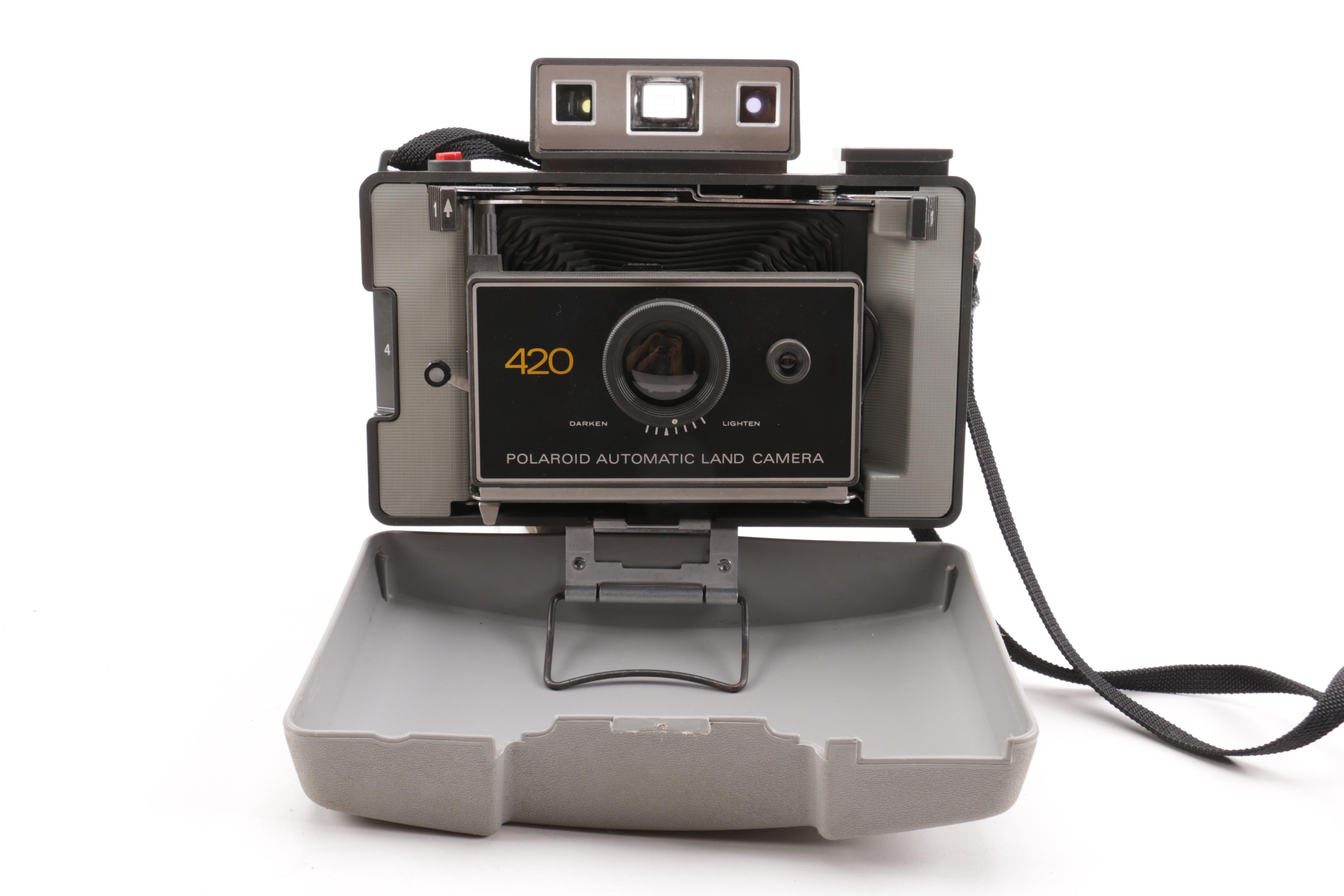 Vintage Polaroid and Beacon Cameras