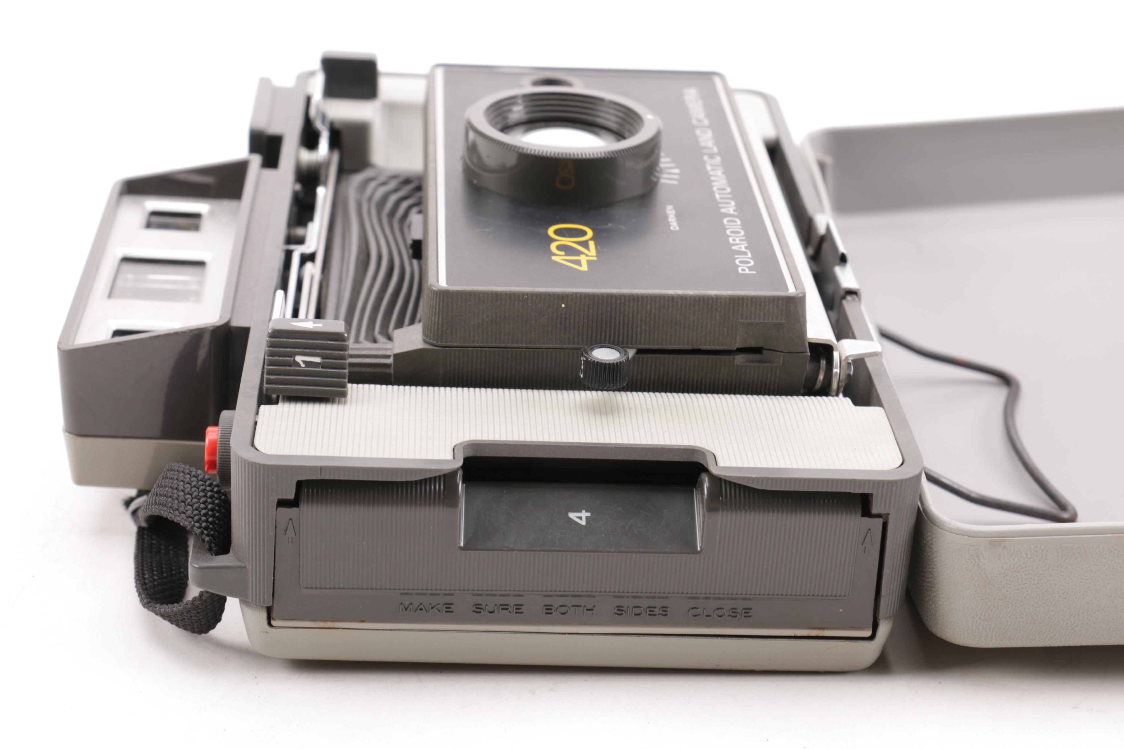 Vintage Polaroid and Beacon Cameras