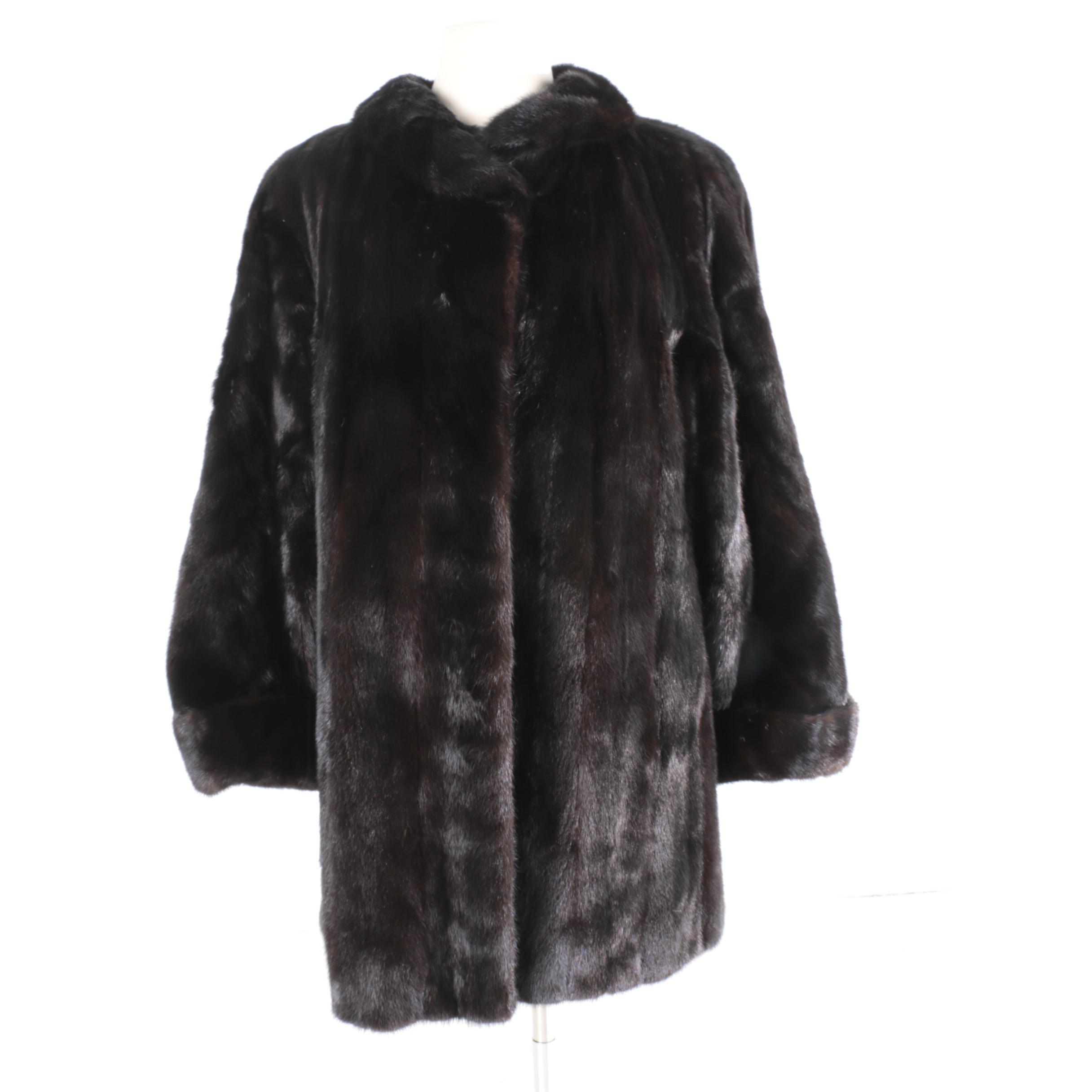 Women's Vintage Peter Duffy of New York Dark Brown Mink Fur Coat
