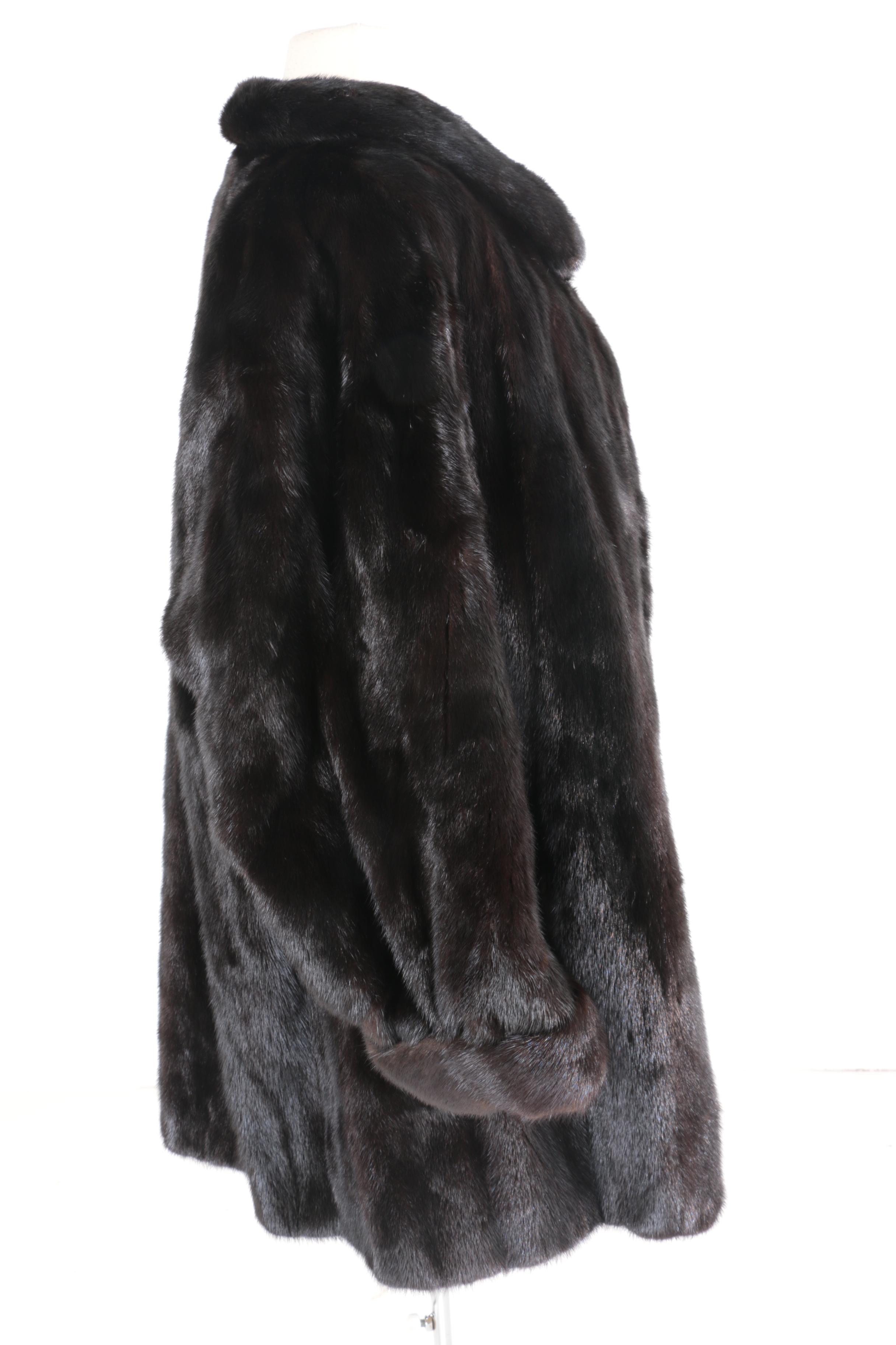 Women's Vintage Peter Duffy of New York Dark Brown Mink Fur Coat