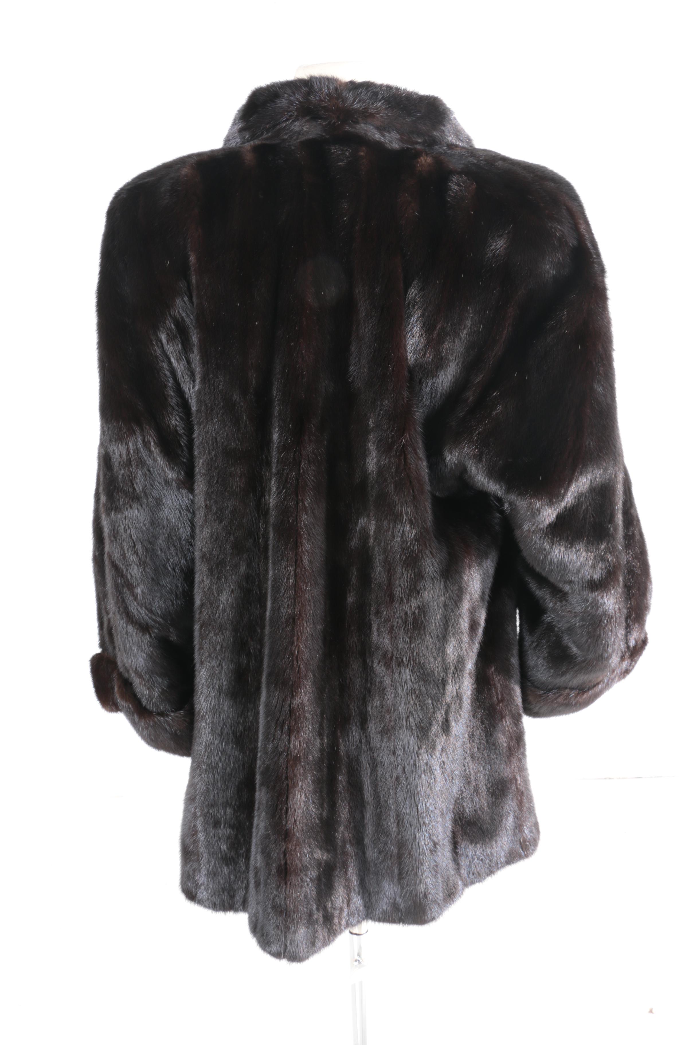 Women's Vintage Peter Duffy of New York Dark Brown Mink Fur Coat