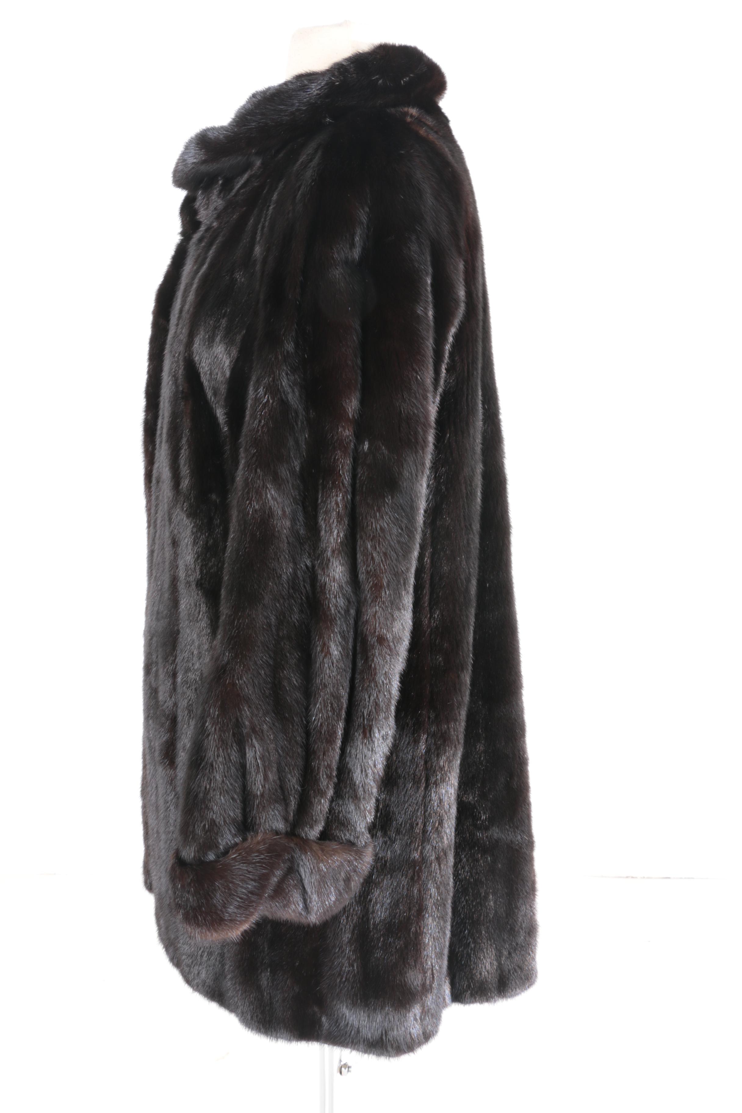 Women's Vintage Peter Duffy of New York Dark Brown Mink Fur Coat