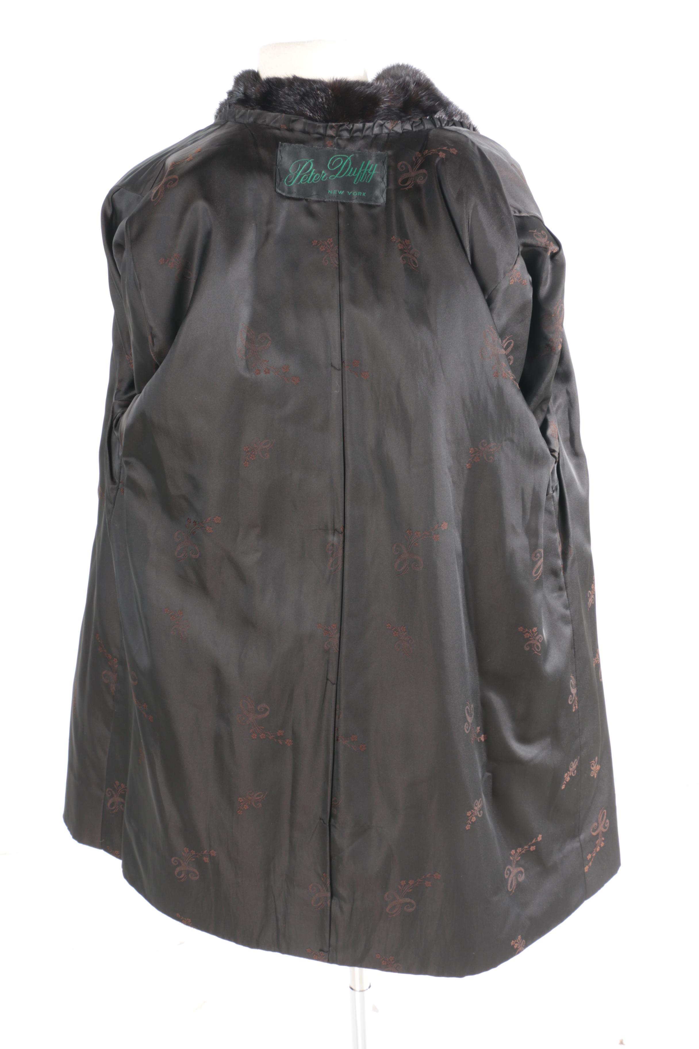 Women's Vintage Peter Duffy of New York Dark Brown Mink Fur Coat