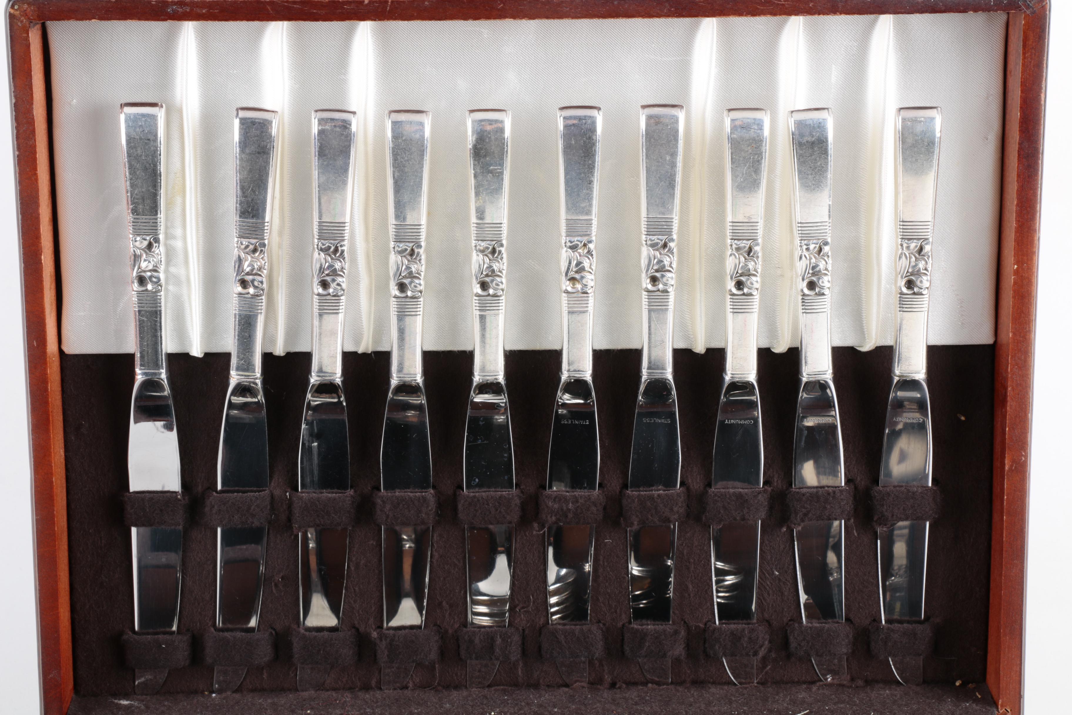 Oneida Community "Morning Star" Silver Plate Flatware Set