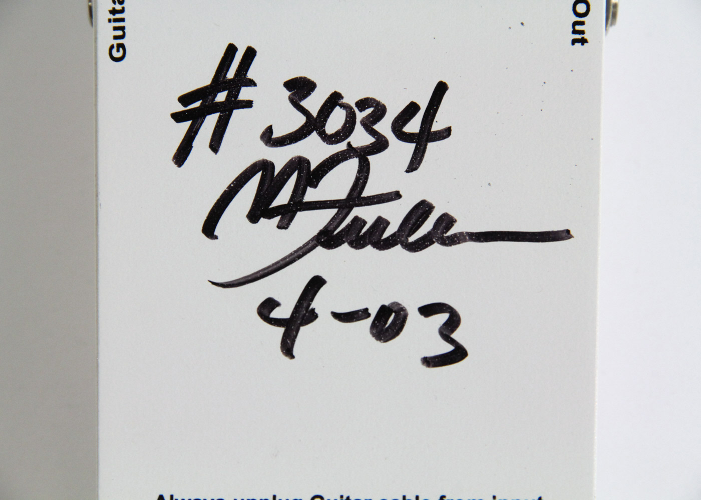 Autographed David Arquette Fulltone Clyde Standard Wah Wah Pedal