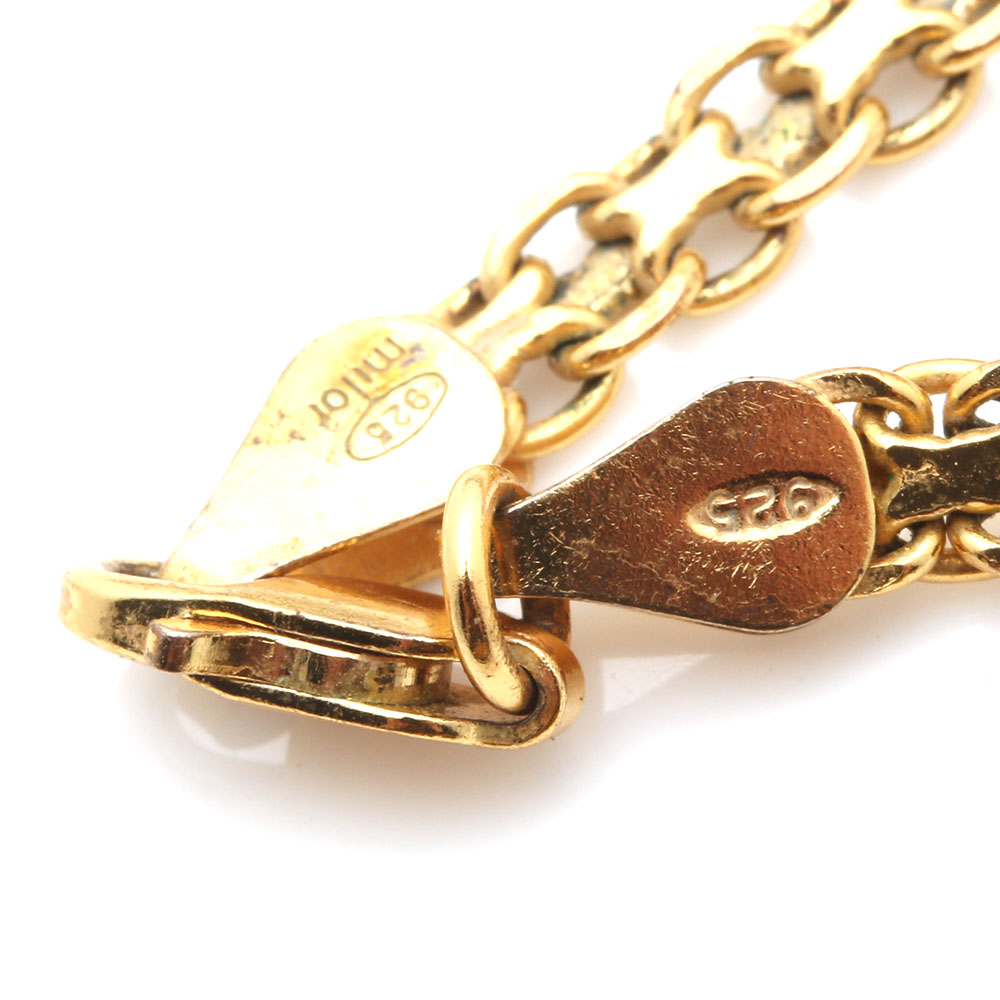 Gold Wash Sterling Silver Gemstone and Diamond Jewelry