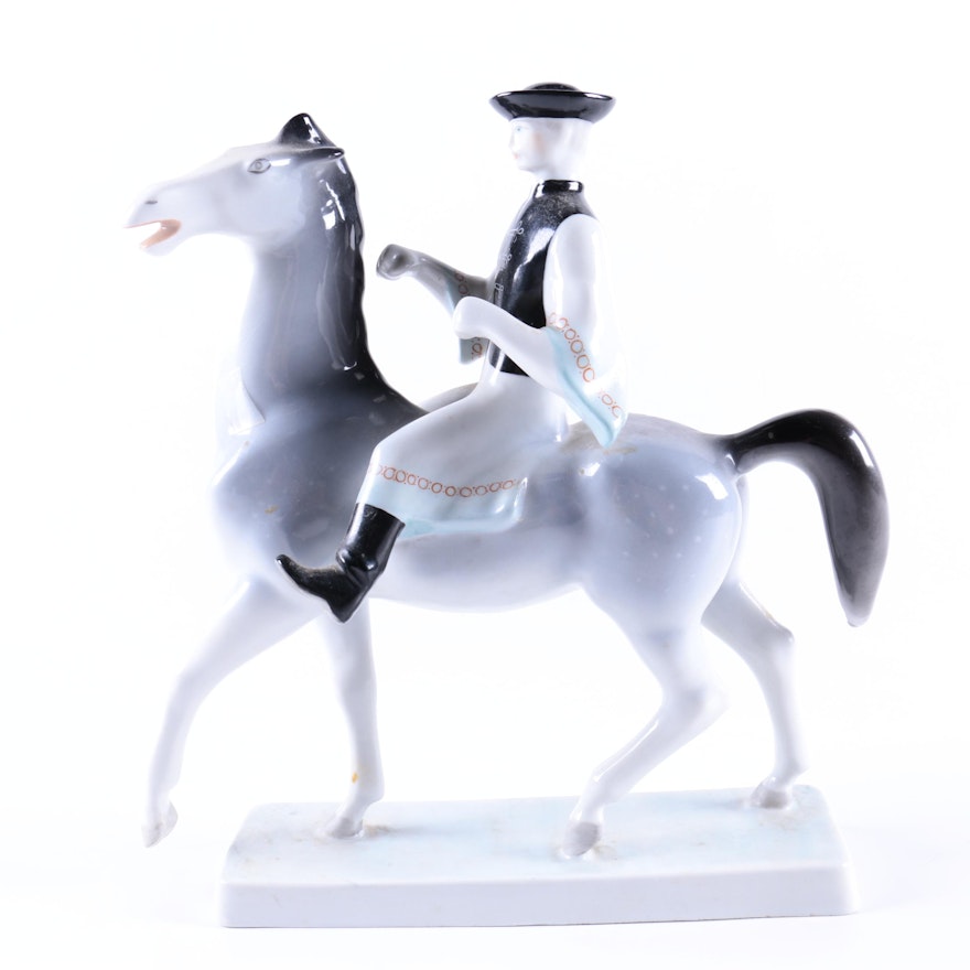 Hollóháza Hungary Equestrian Figurine