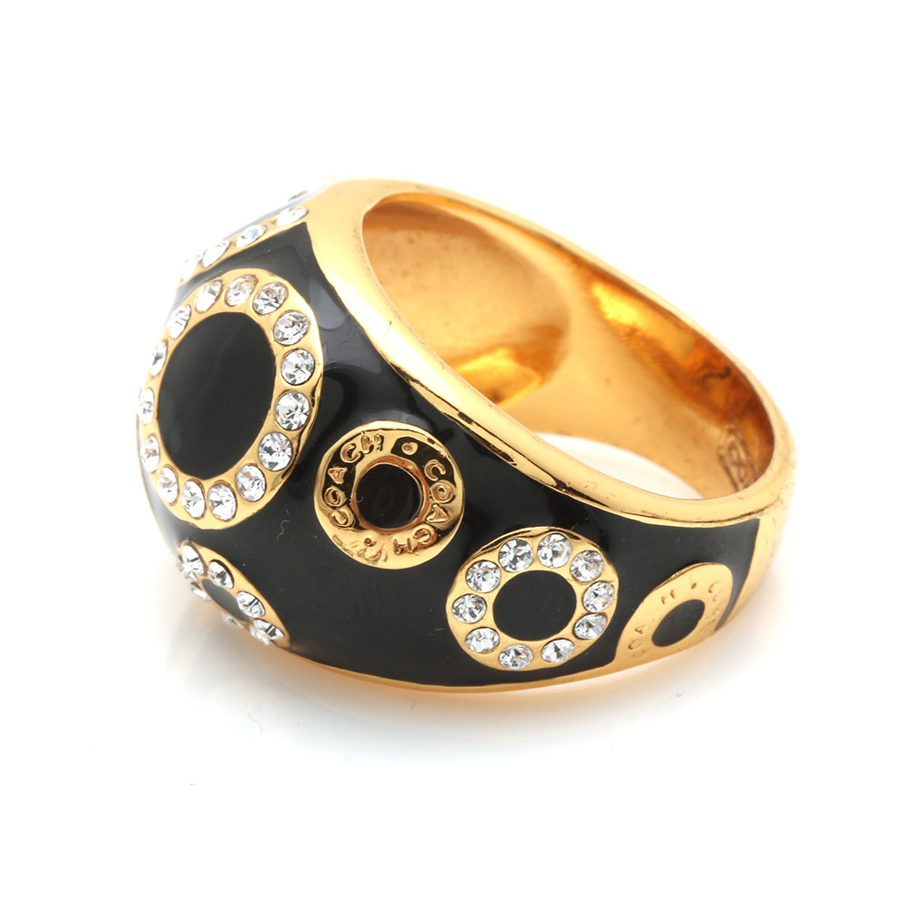Coach Gold Tone Ring and Sterling Silver Bracelet