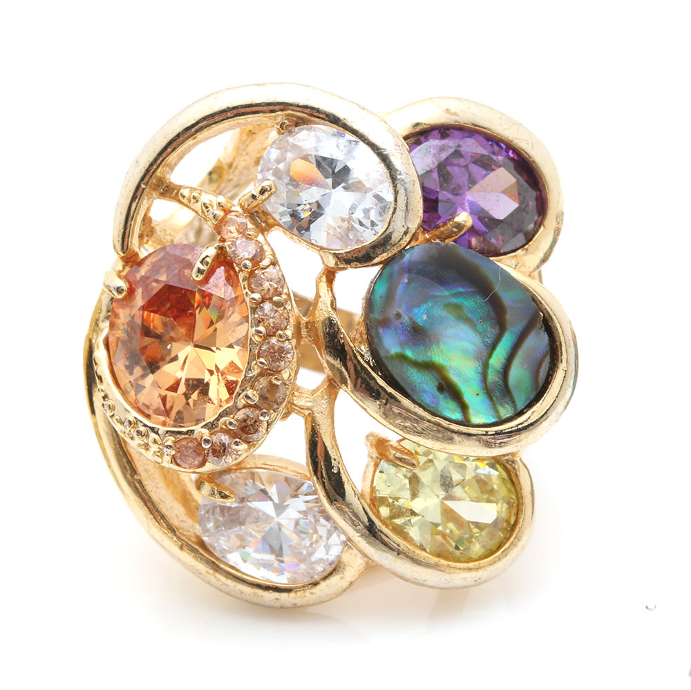 Assorted Gold and Silver Tone Costume Rings