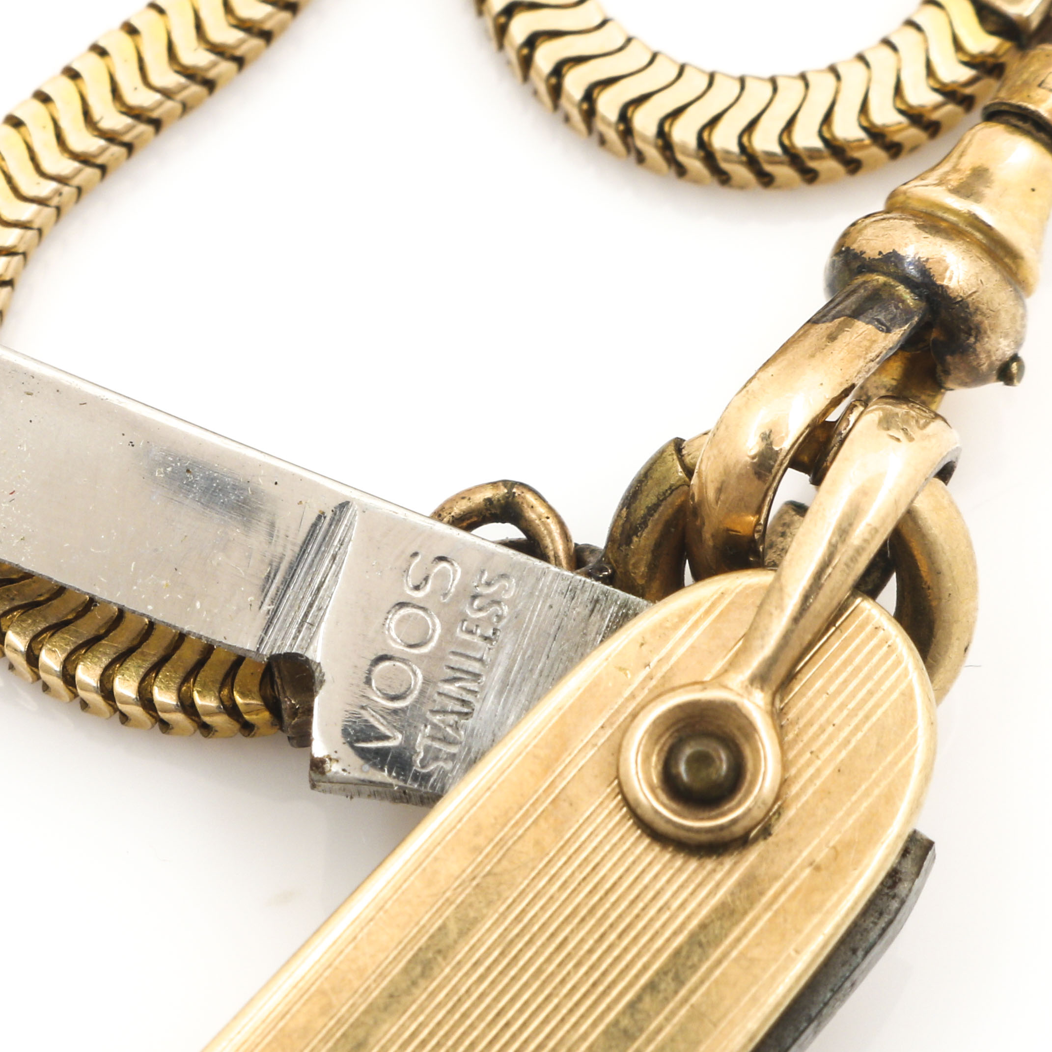 Hamilton 10K Gold Filled Pocket Watch, Fob and Pocket Knife