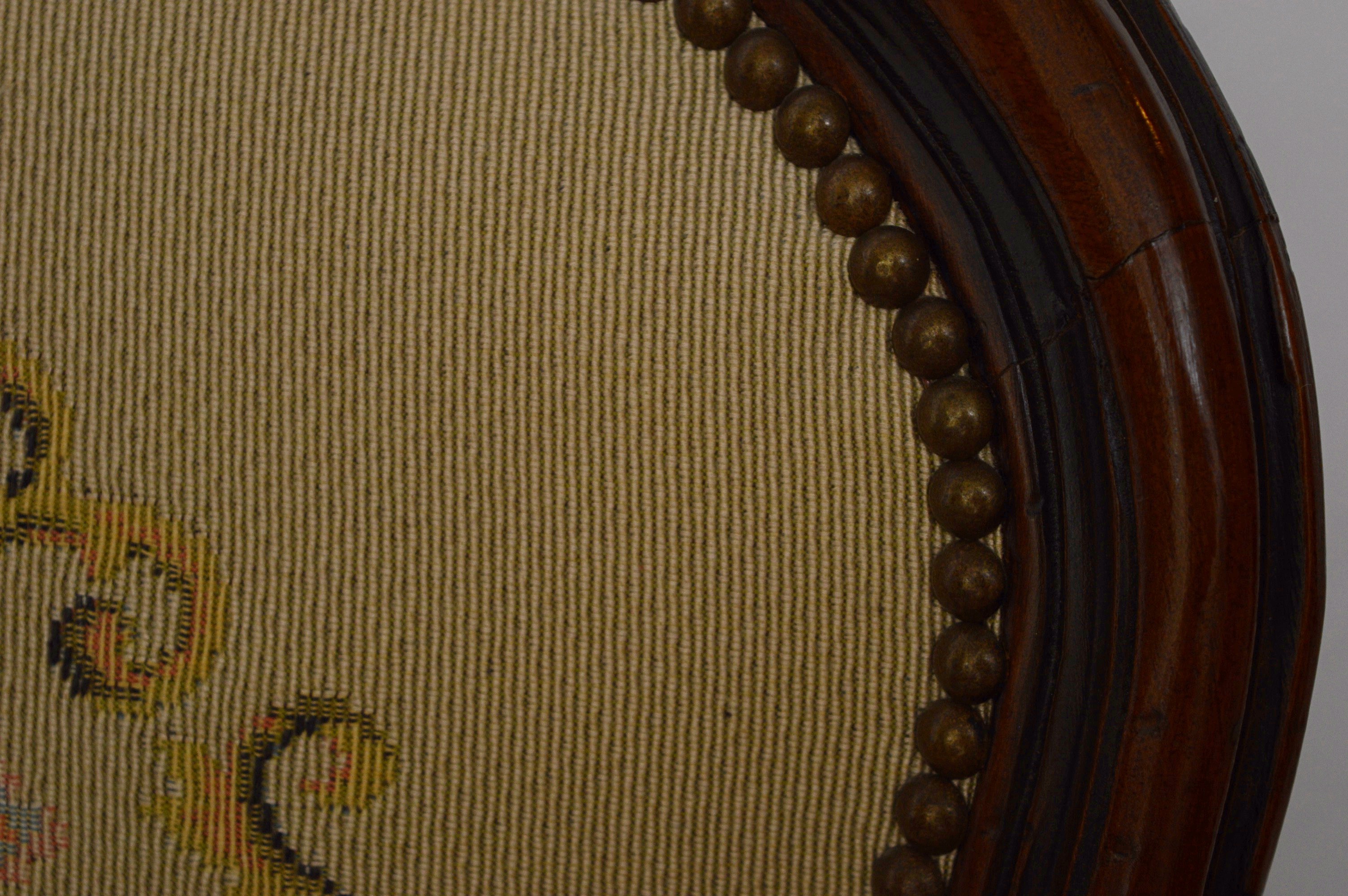 Needlepoint Upholstered Side Chair