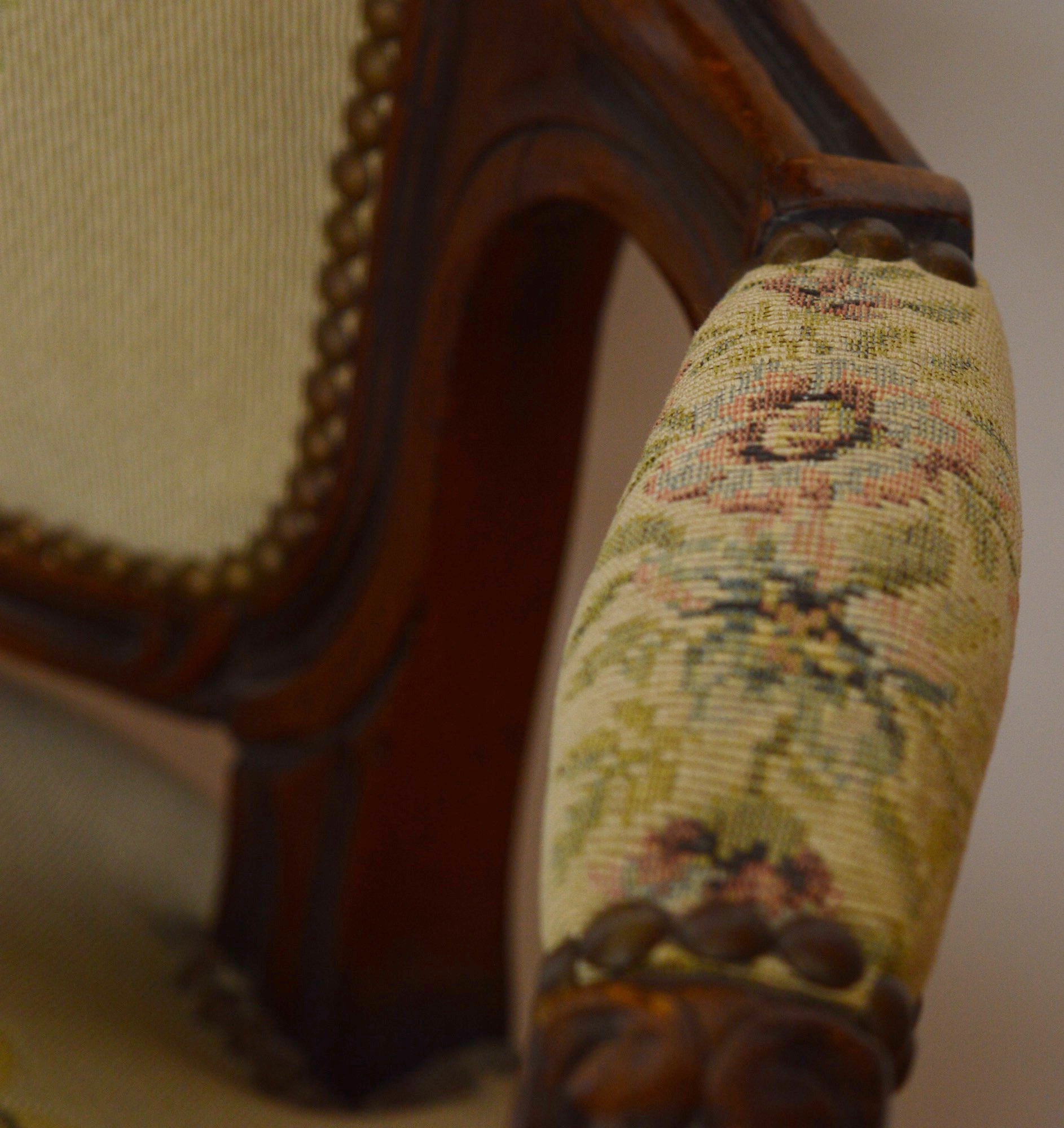 Needlepoint Upholstered Side Chair