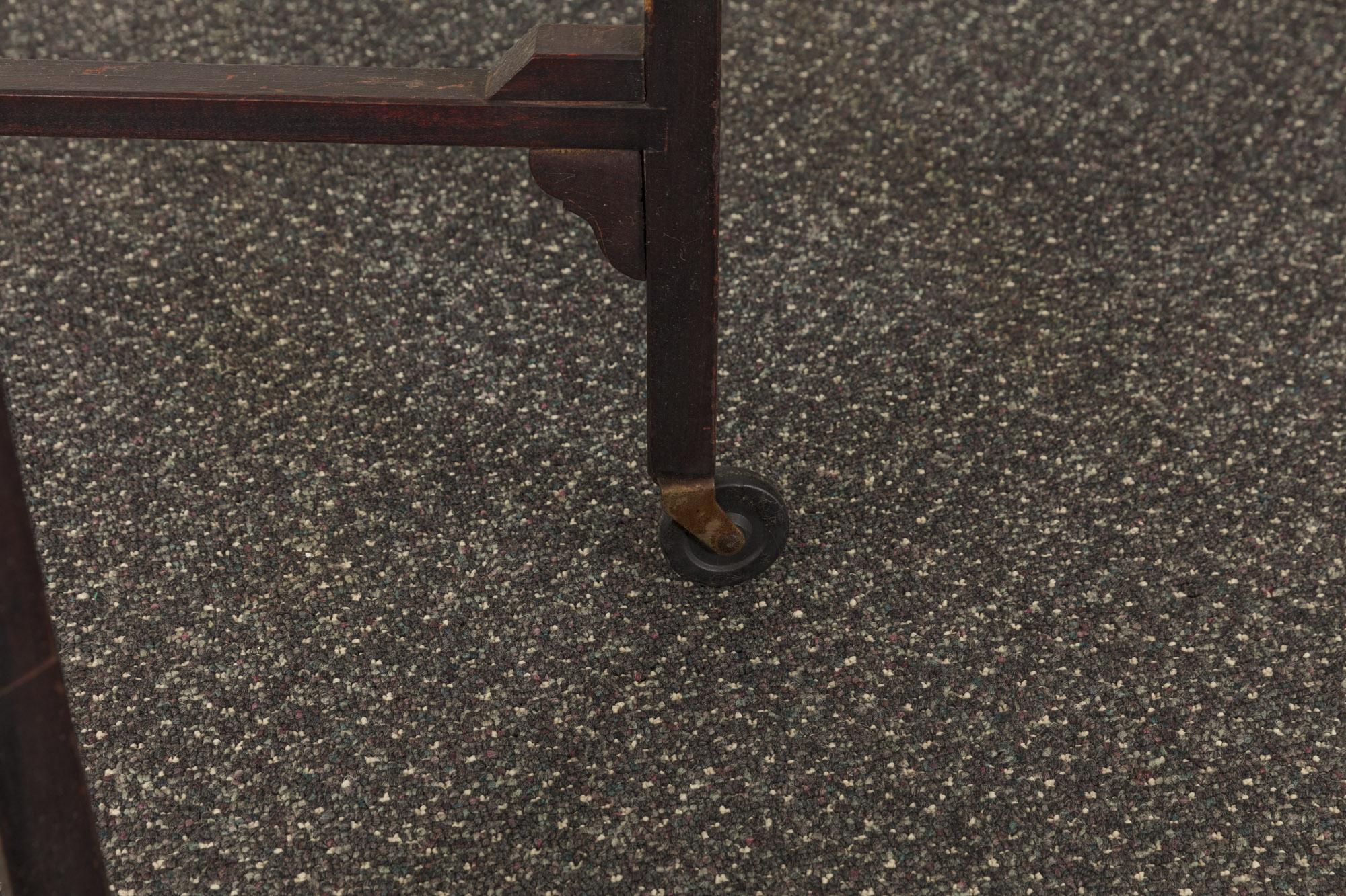 Vintage Marble Top Side Table with Folding Wooden Frame by E.J. Schwabe