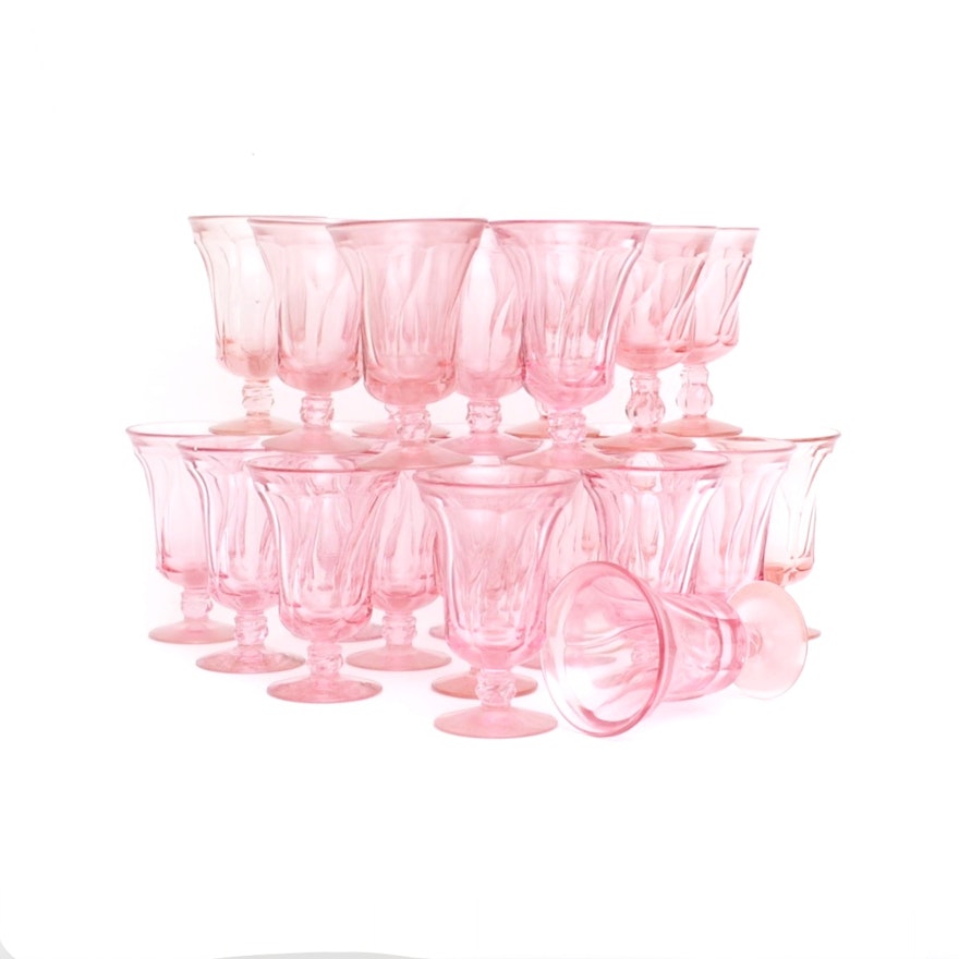 Vintage Pink Fostoria Jamestown Glassware