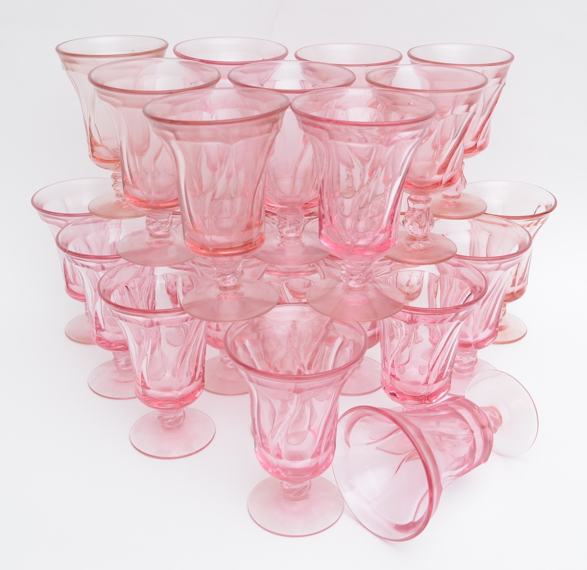 Vintage Pink Fostoria Jamestown Glassware